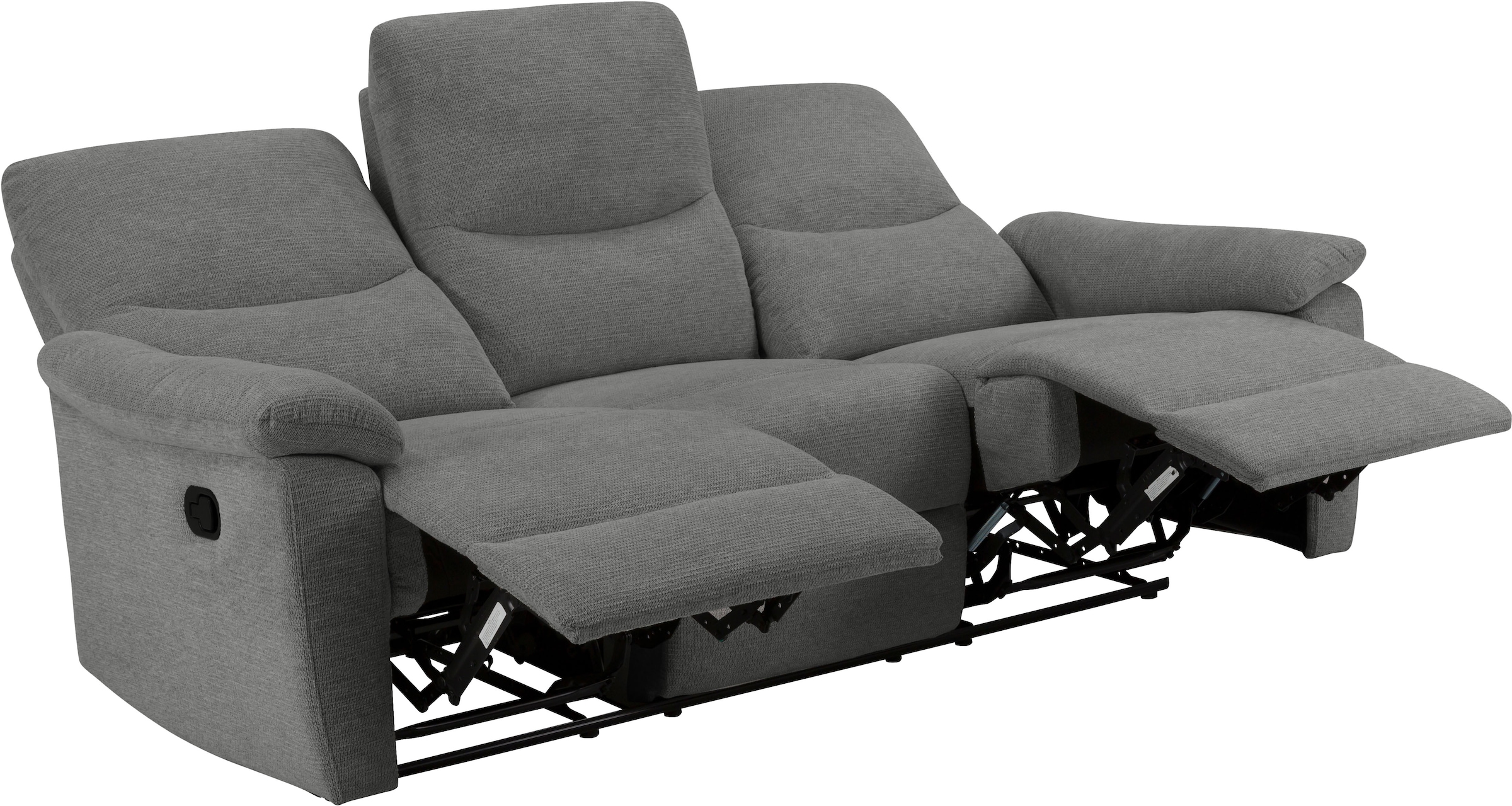 Home affaire 3-Sitzer, 105°-150° Relax- und Liegeposition, Federkernpolsterung