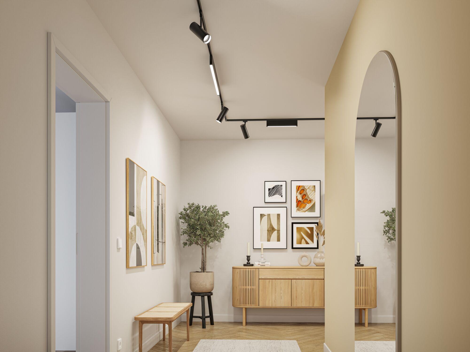 Paulmann Schienensystem-Leuchten »Theron 1020lm 11W 3000K dimmbar 230V« LED-Modul 1 Stk. Warmweiß 3-Step-Dim