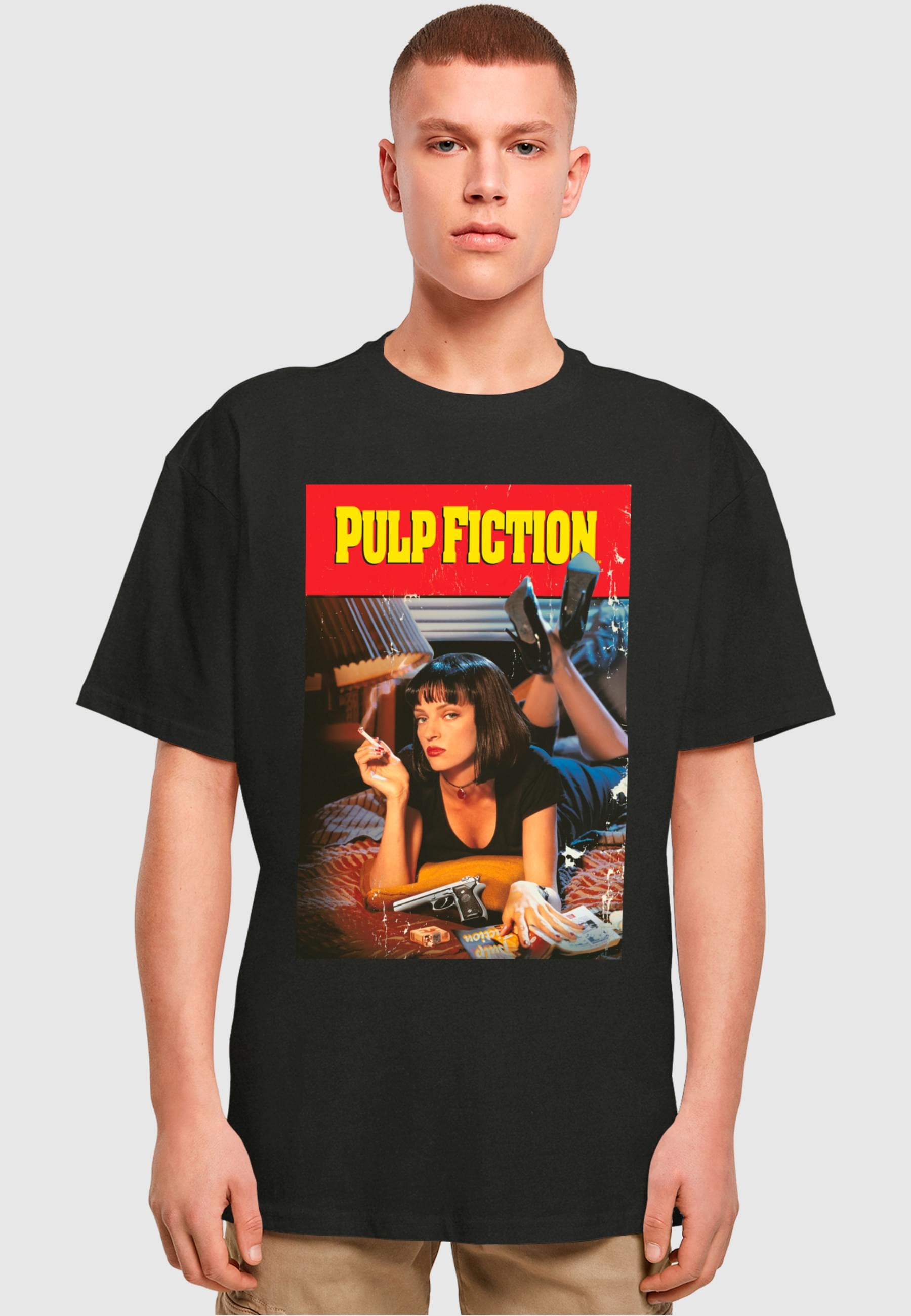 Thumbnail - Merchcode T-Shirt "Merchcode Herren Pulp Fiction Poster Oversize Tee" 1 Stk.