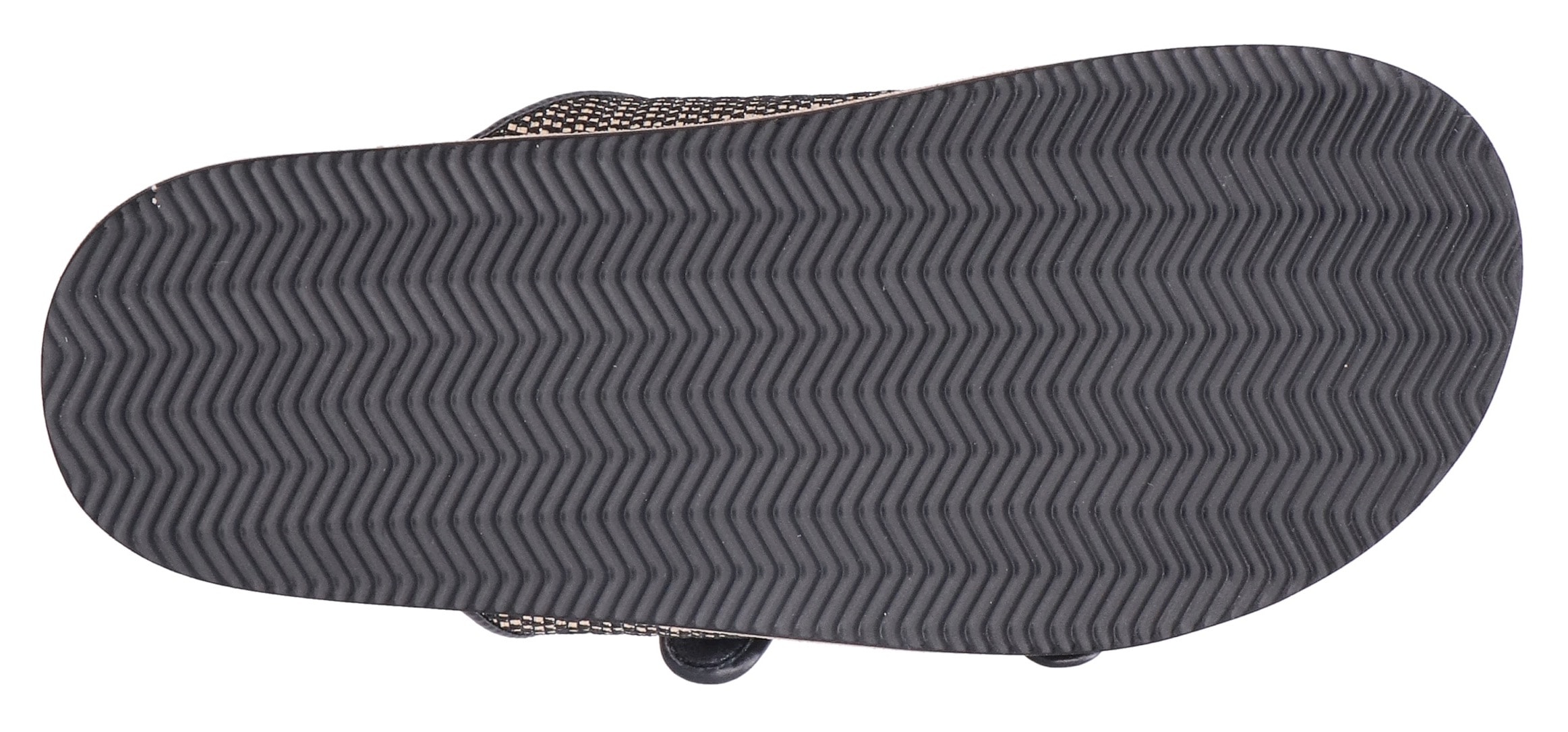 Rieker Pantolette, Sommerschuh, Strandschuh, Urlaubsschuh, Schlappen in Flecht-Optik
