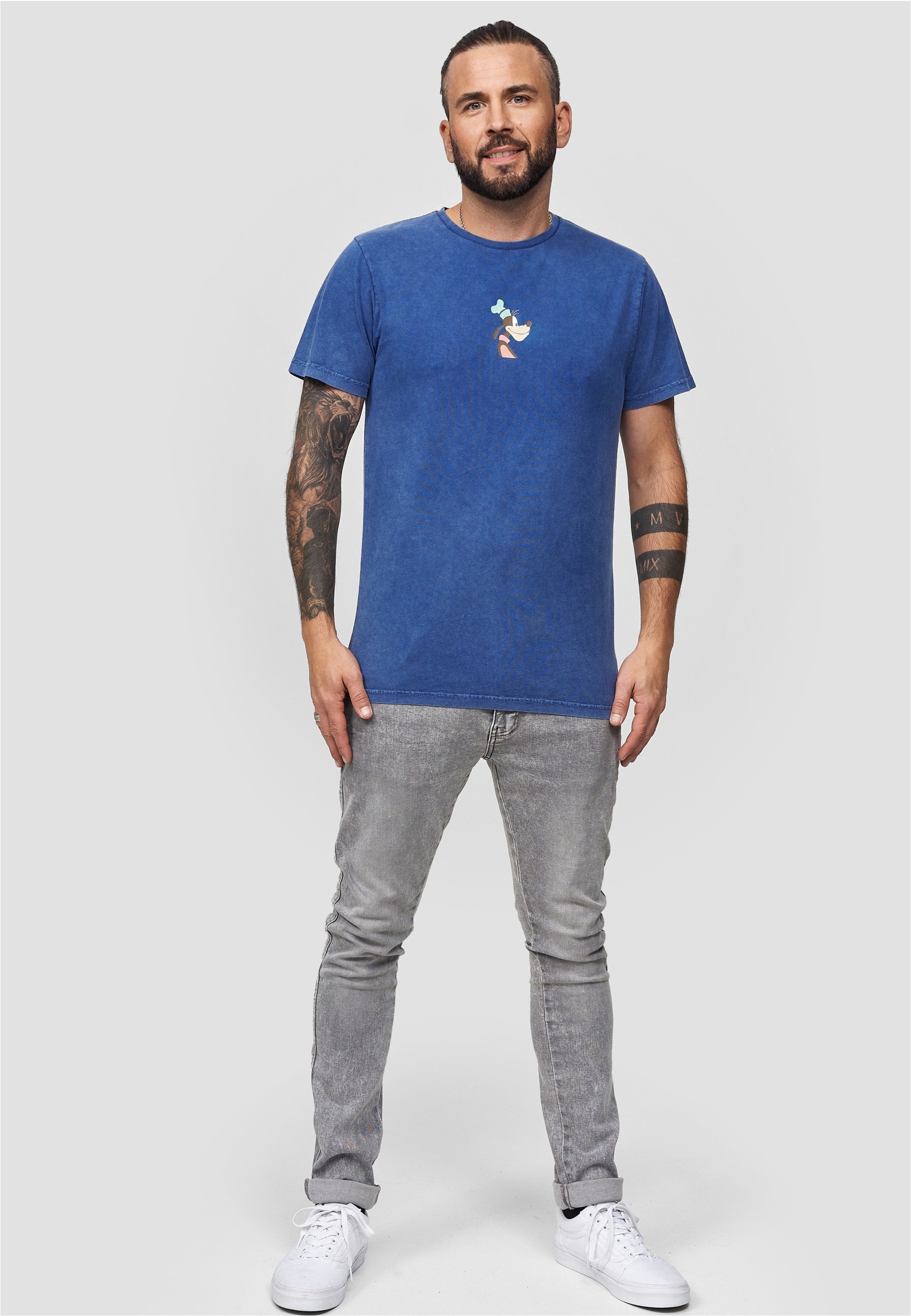 Recovered T-Shirt »Disney Goofy Side Profile«, im zeitlosen Design