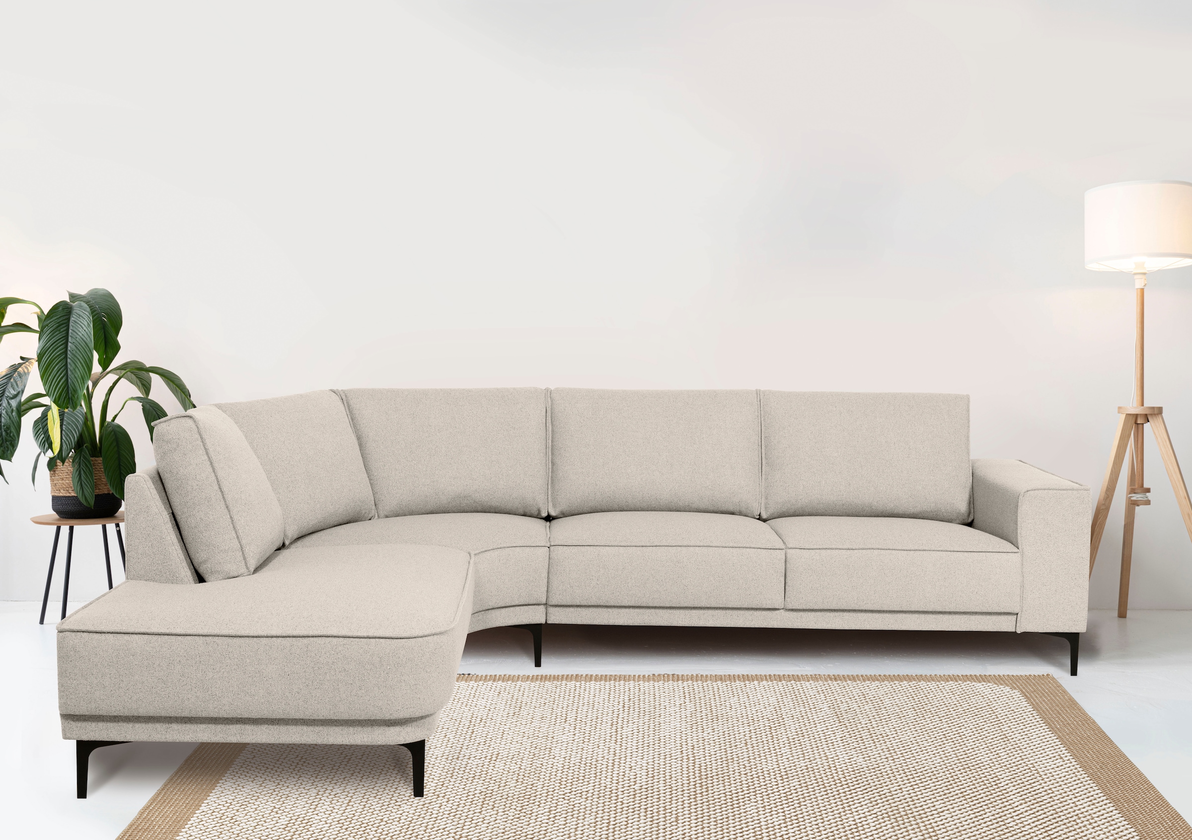 OTTO home Ecksofa "Casina" mit abgerundeter Ottomane, in einem weichen Chen günstig online kaufen