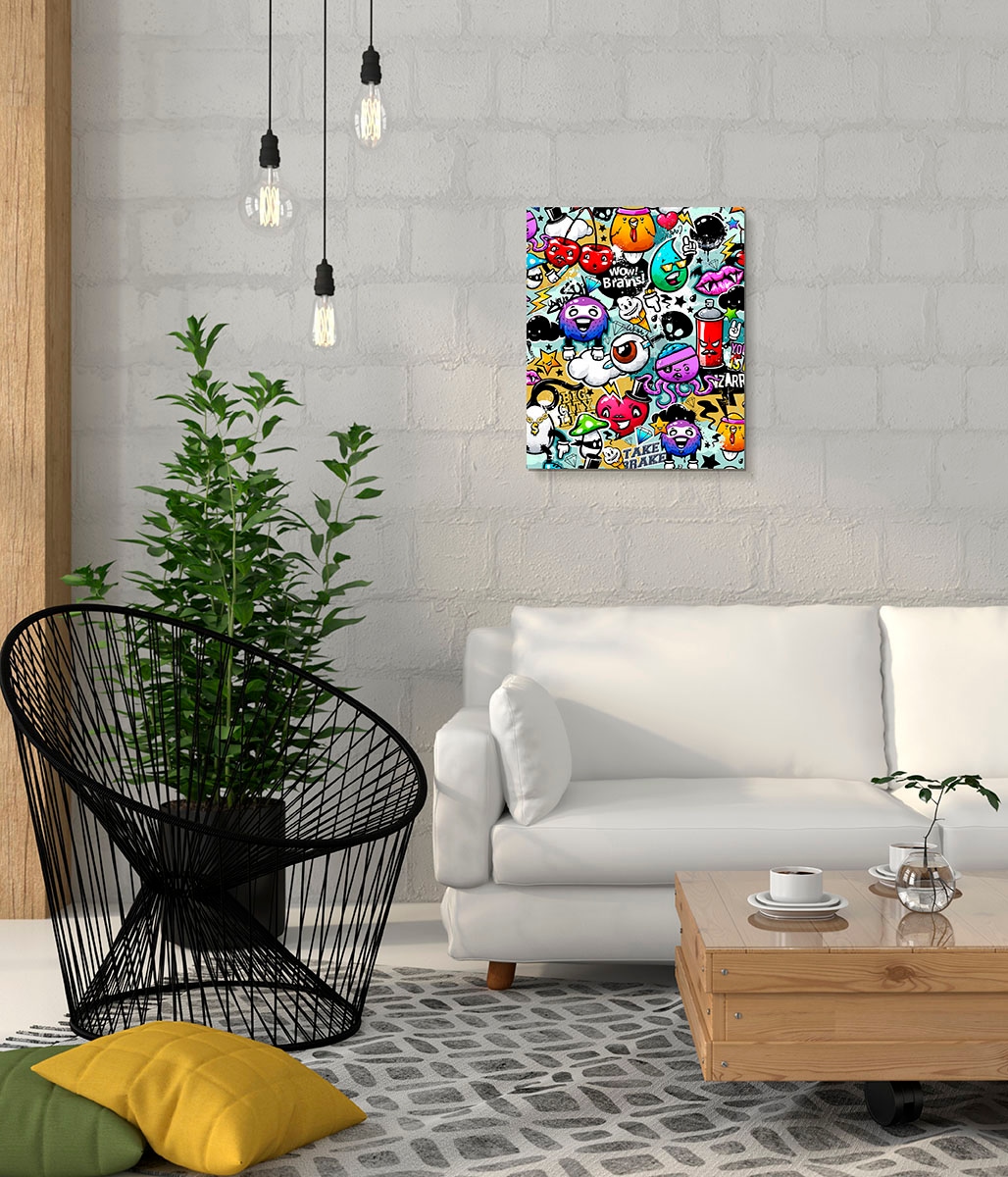 Marmony Infrarotheizung »Motiv Graffiti« Komplett-Set, 