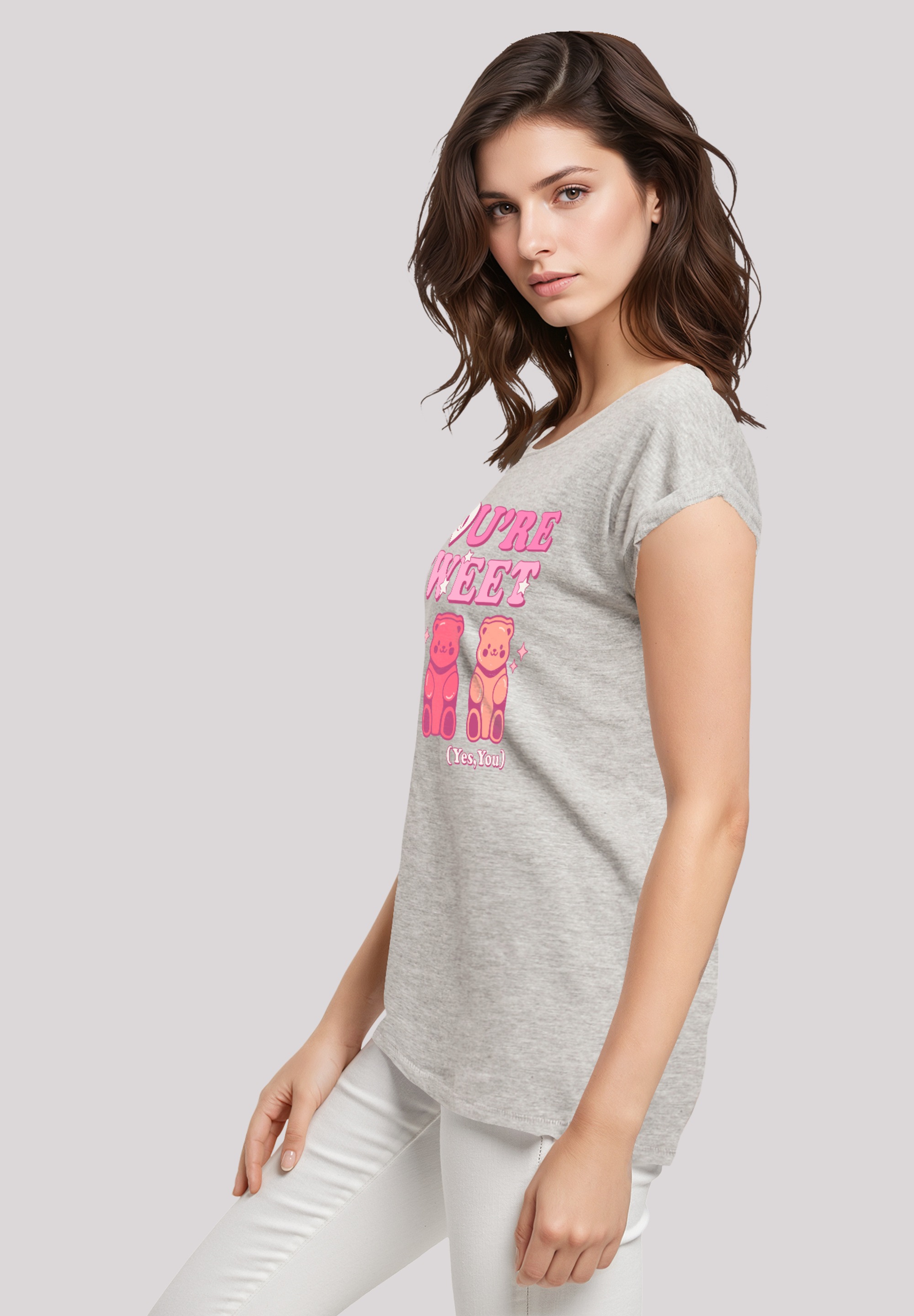 F4NT4STIC T-Shirt »Valentinstag You're Sweet Gummy Bears«, Premium Qualität
