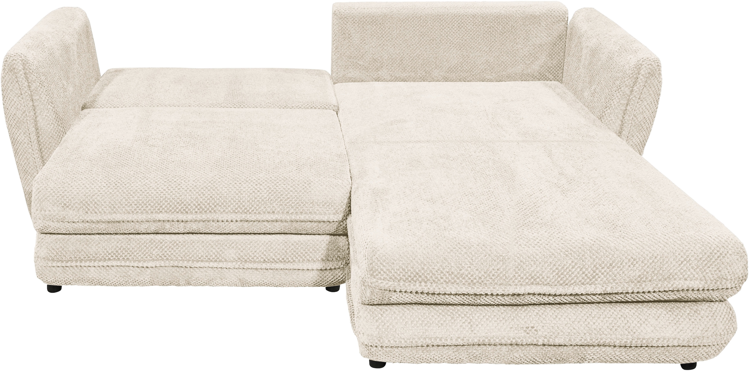 ED EXCITING DESIGN Ecksofa »Stanley L-Form«, mit Bettfunktion, Bettkasten & 2 Zierkissen