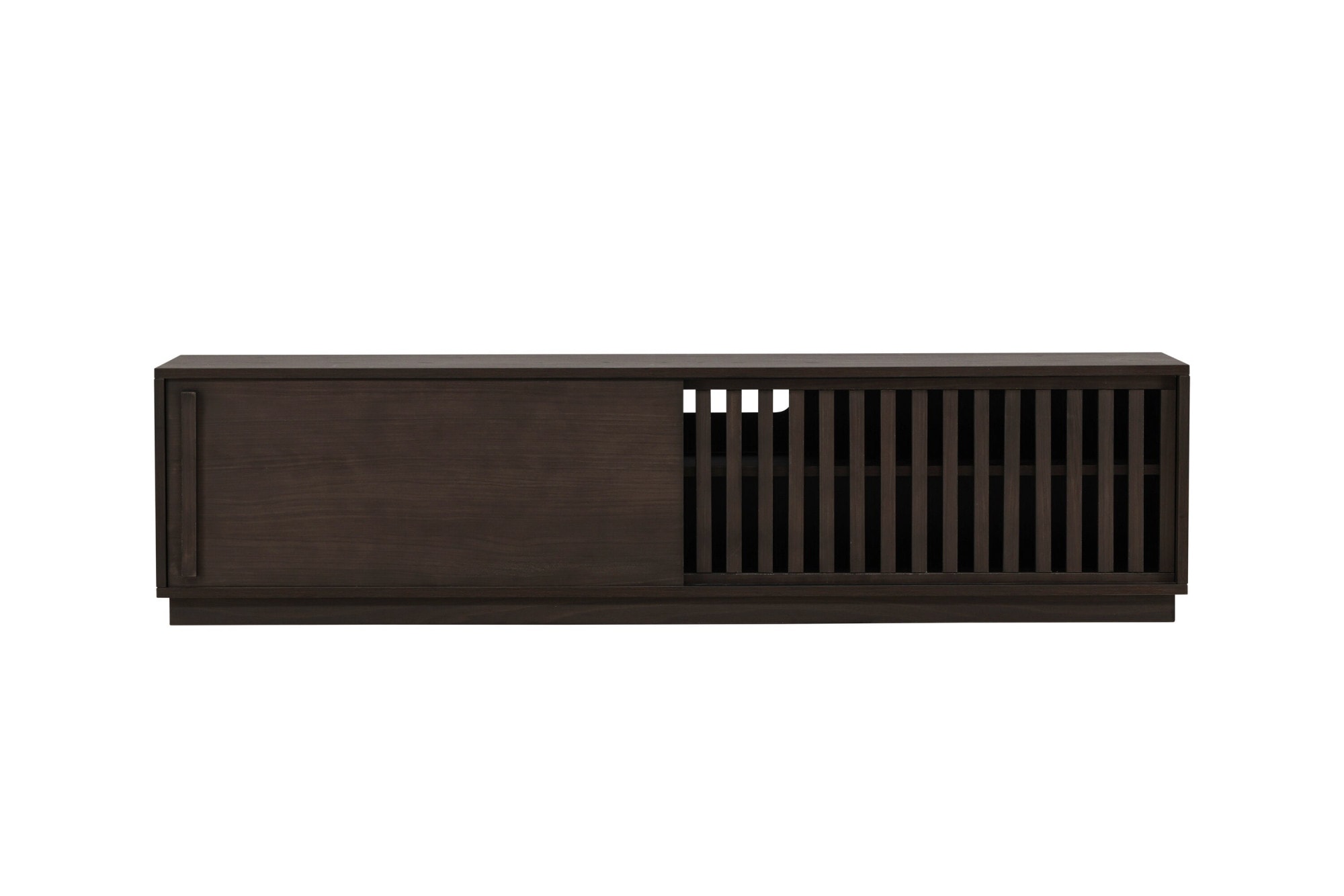 Venture Home TV-Bank »Lugo, TV-Bank, Skandinavisch, Breite 180 cm« TV-Möbel, Lackierung, dunkel, wohnlich, stilvoll, einladend