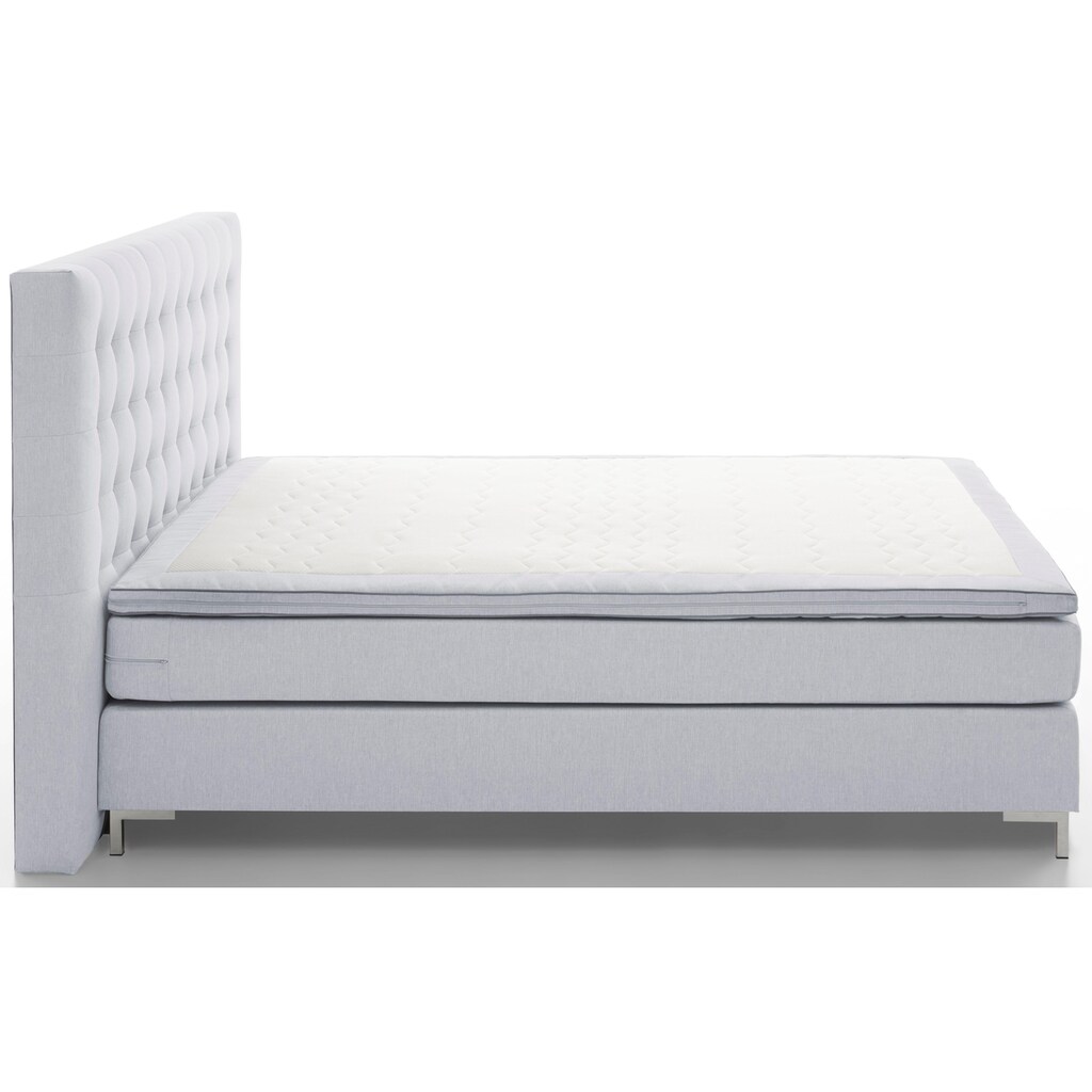 ATLANTIC home collection Boxspringbett Anni, mit Federkernmatratze und Topper