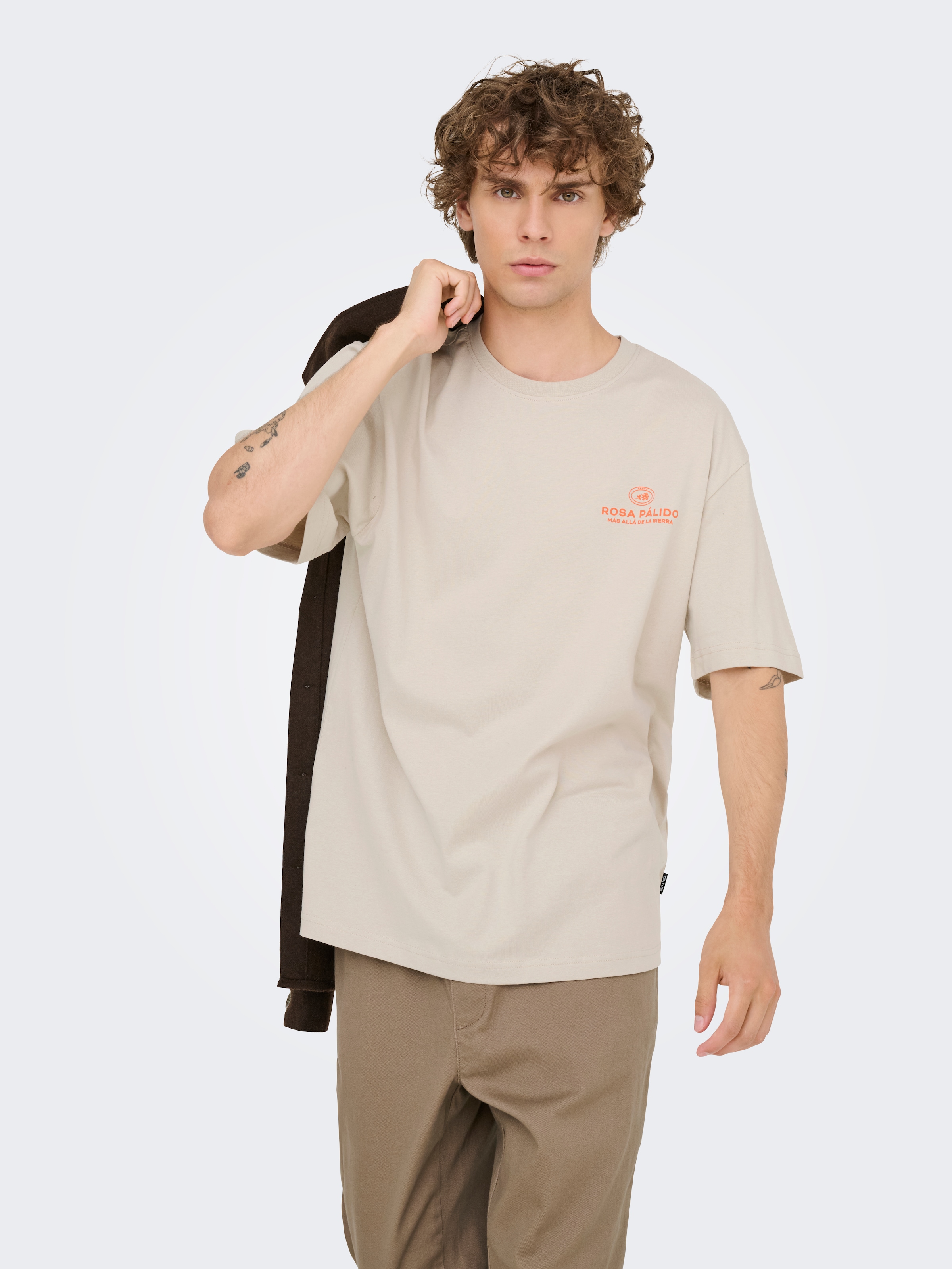 ONLY & SONS T-Shirt "ONSFRANK RLX SS TEE NOOS" Baumwolle, relaxed fit günstig online kaufen