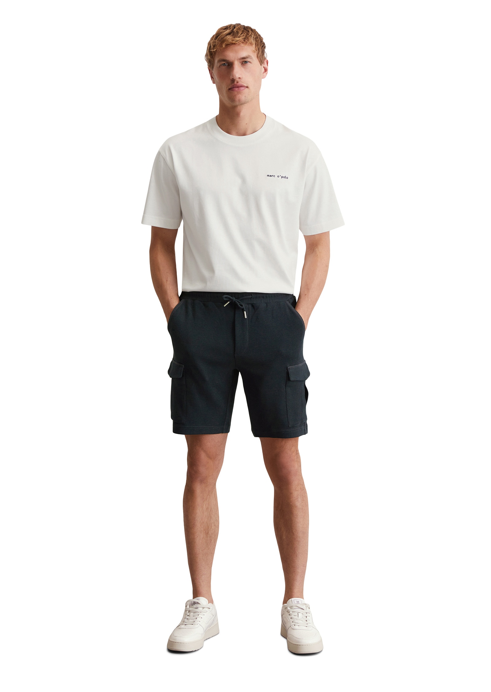 Marc O'Polo Shorts »aus Bio-Baumwolle mit Struktur«