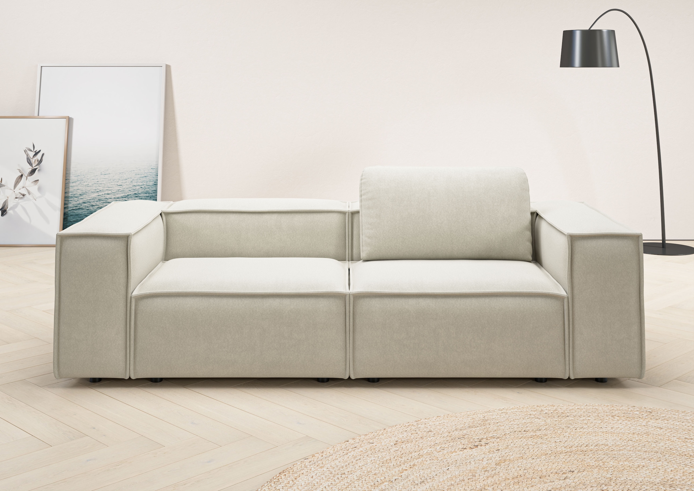 Home affaire 2-Sitzer "Watertown, modernes Sofa 246 cm breit, auch in Feinc günstig online kaufen