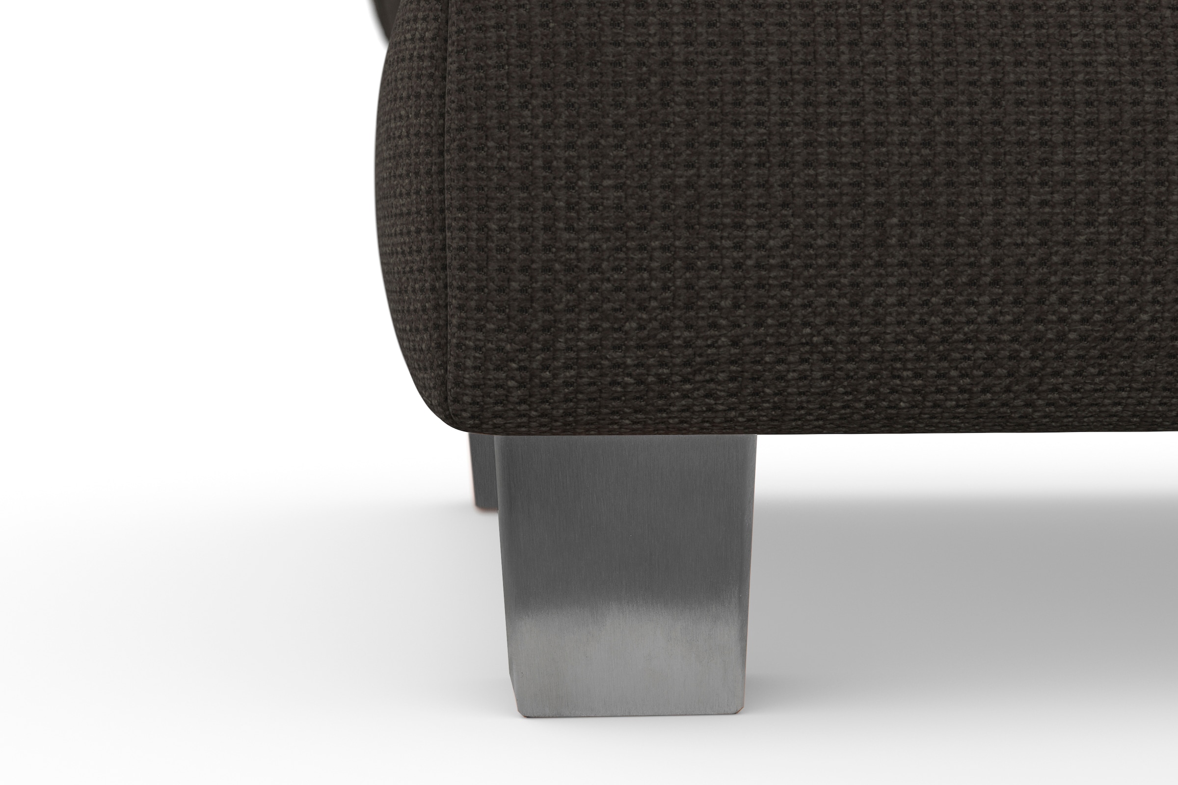 sit&more Polsterhocker »Dundee« mit Klappfunktion, Federkern und hochwertigen Edelstahlfüßen