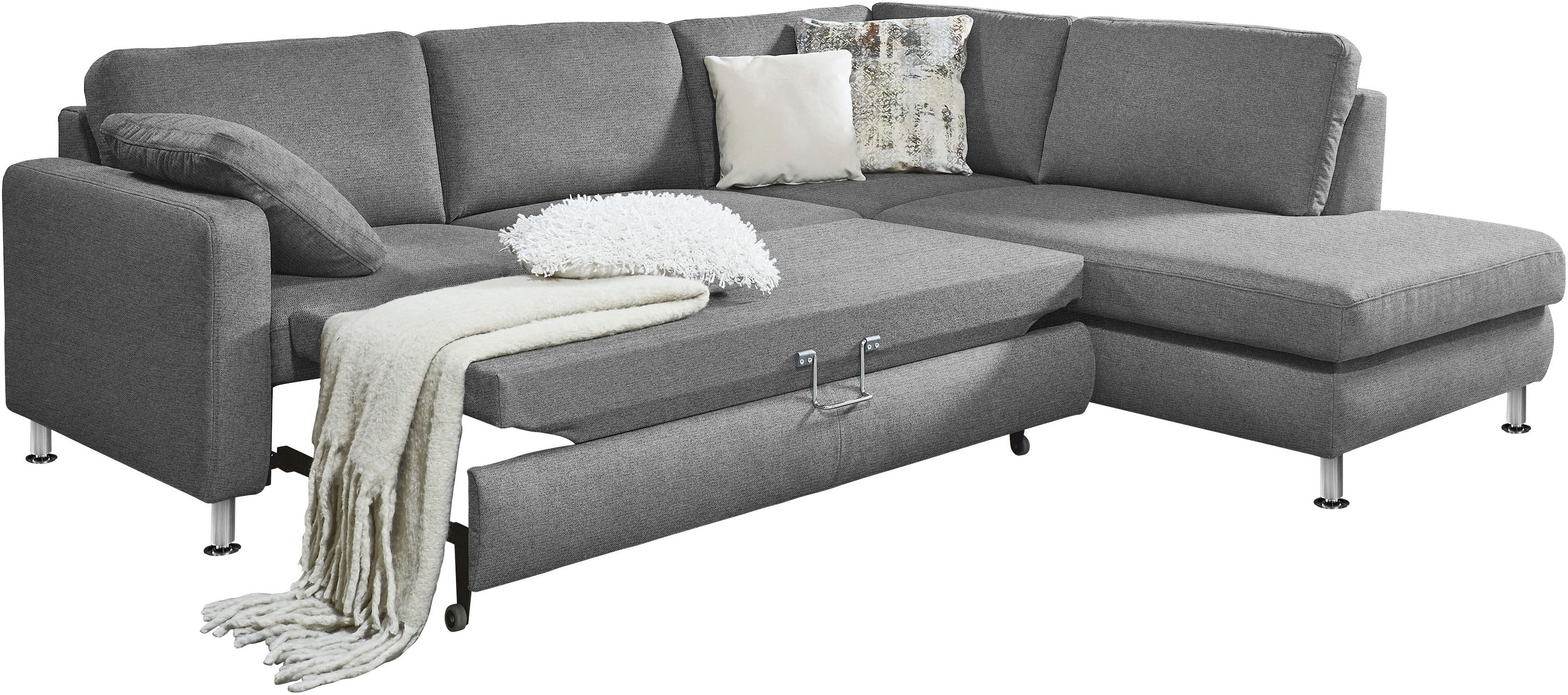 Thumbnail - Die PlanBar Ecksofa "MP-IN19027 L-Form" wahlweise mit Bettfunktion, mit Kaltschaum