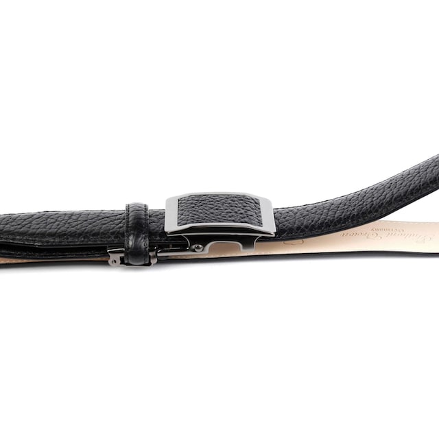 Anthoni Crown Ledergürtel, mit schwarzer glänzender Gürtelschließe kaufen |  BAUR