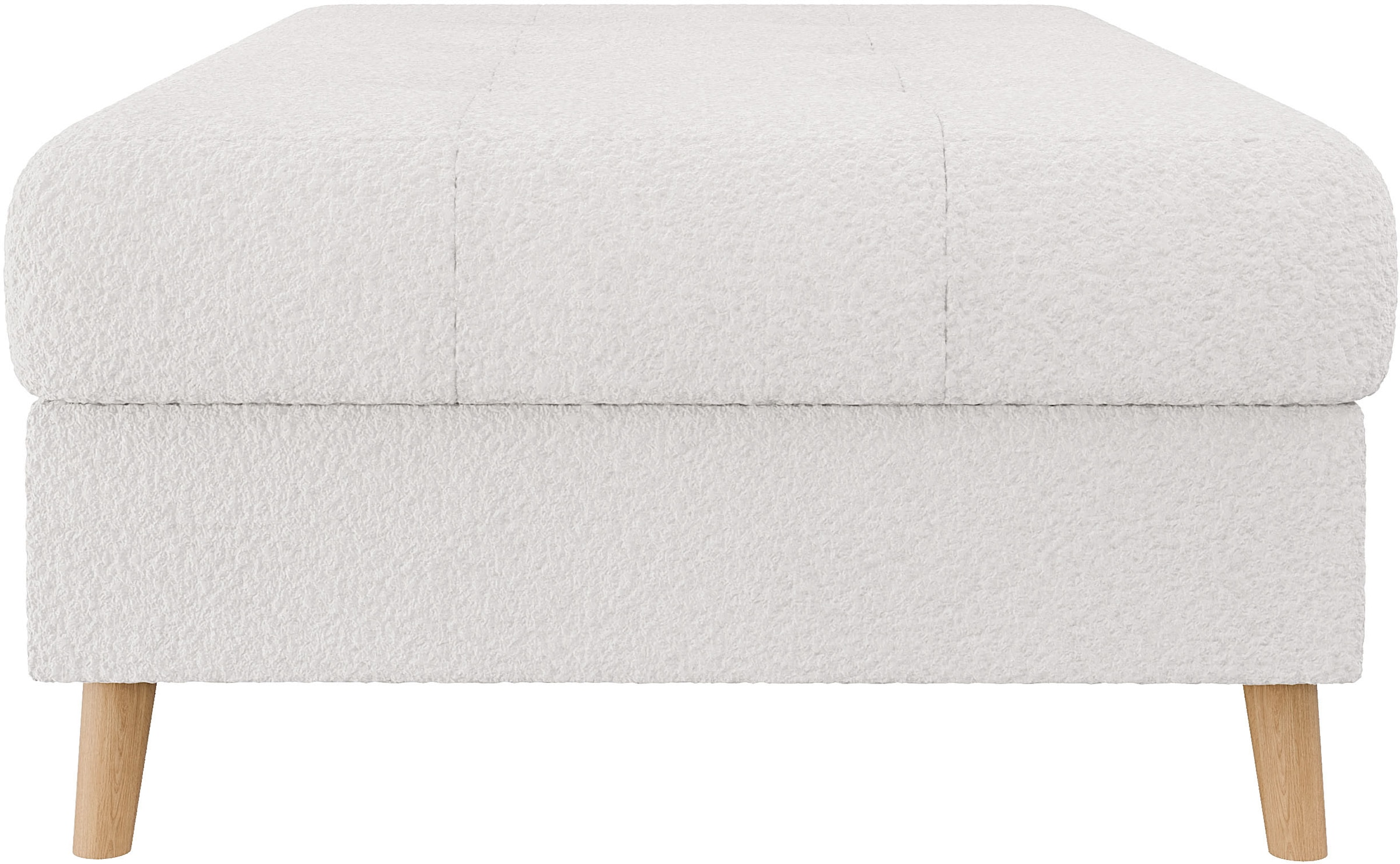 Home affaire Polsterhocker »CHARRE XXL, Steppung im Sitzbereich, Maße: B/T/H: 118/73/40 cm«, passend zur Serie CHARRE, auch in Cord und Bouclé