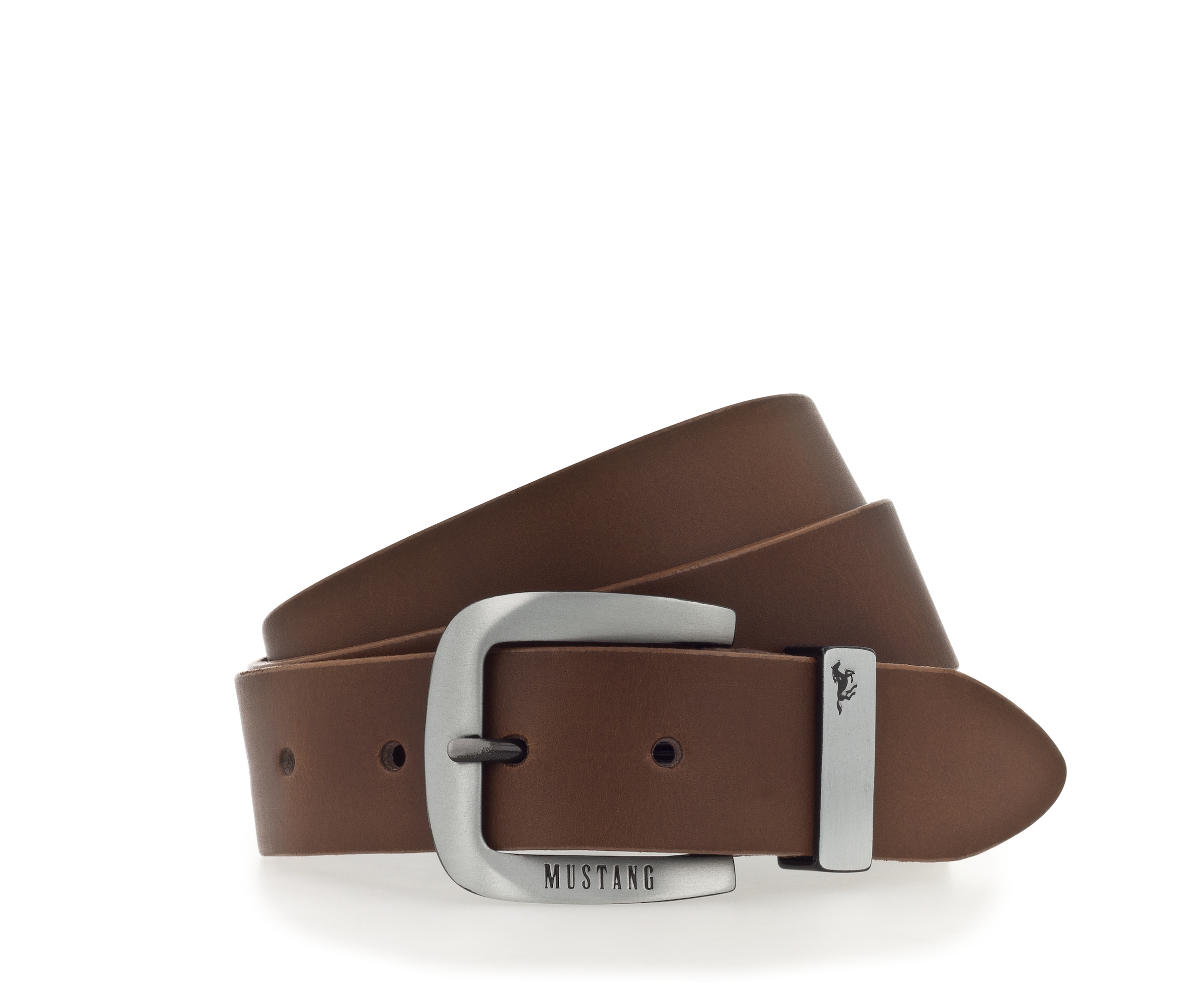 MUSTANG Ledergürtel ""Franklin"" mit Überlänge, 3,5 cm breit, aus Rindsleder
