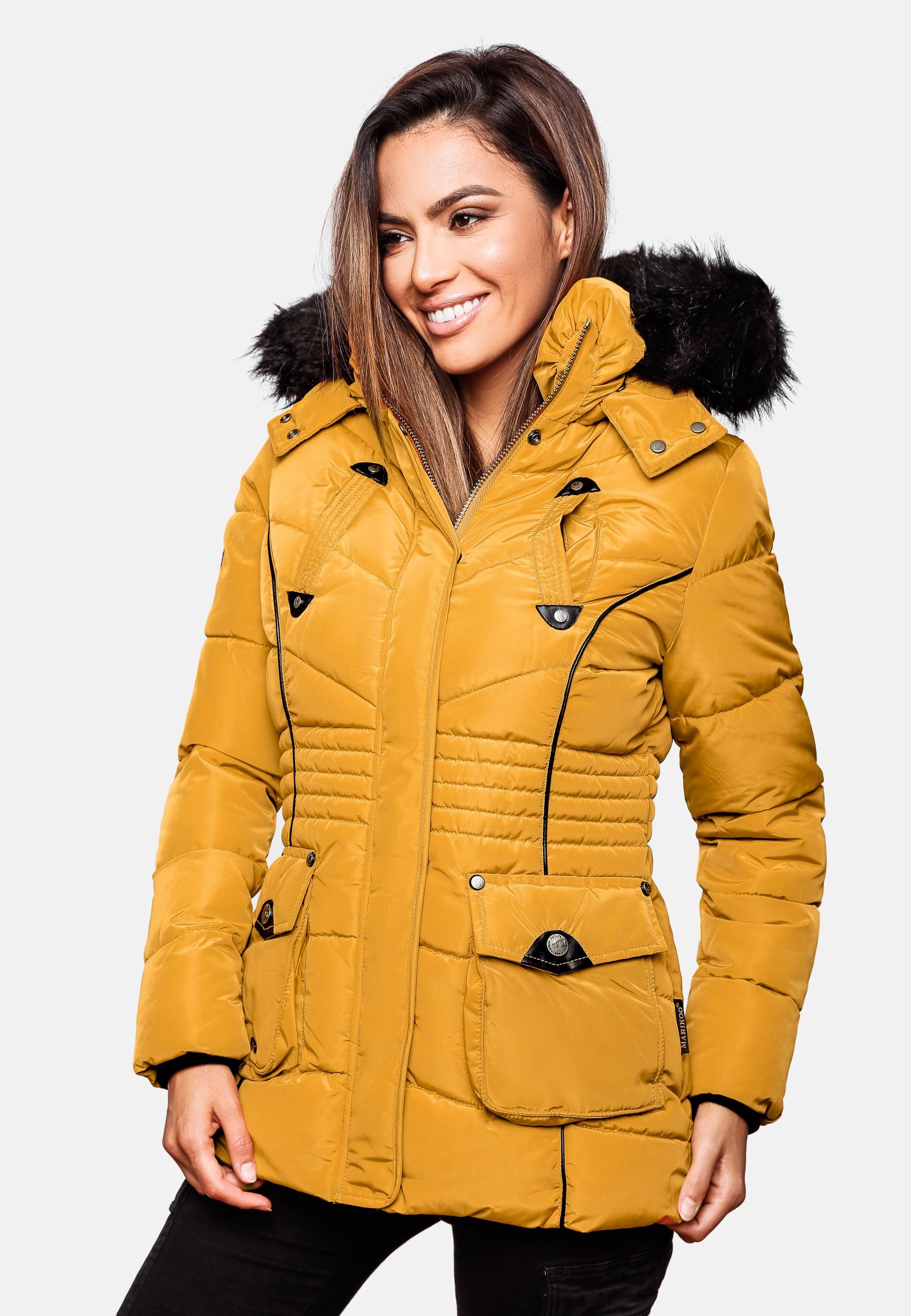 | »Vanilla«, mit Marikoo kaufen Steppjacke für m. Kunstfellkapuze BAUR edle Winterjacke Kapuze,