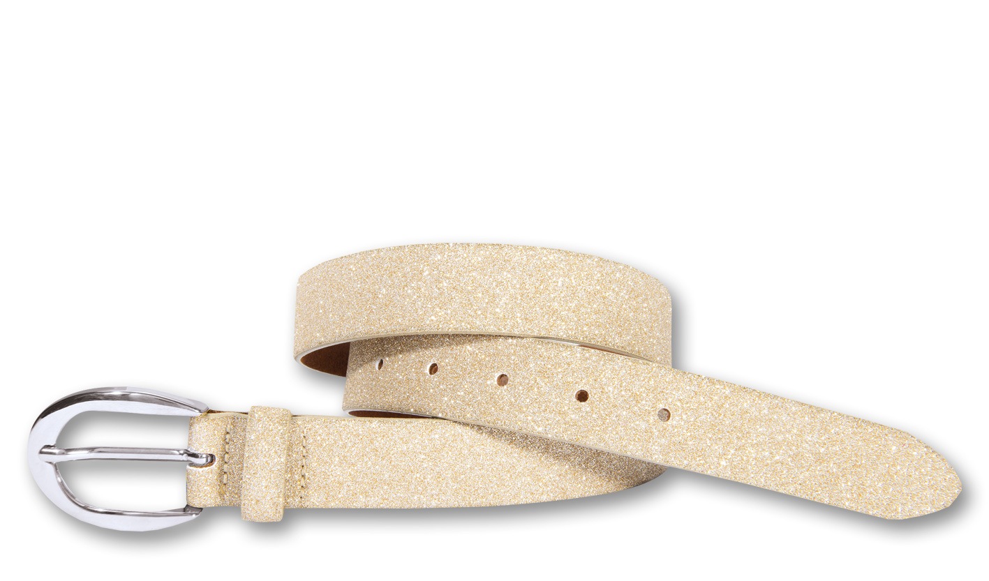 Silbergift Ledergürtel "Ledergürtel mit reflektierenden Glanzpartikeln" günstig online kaufen