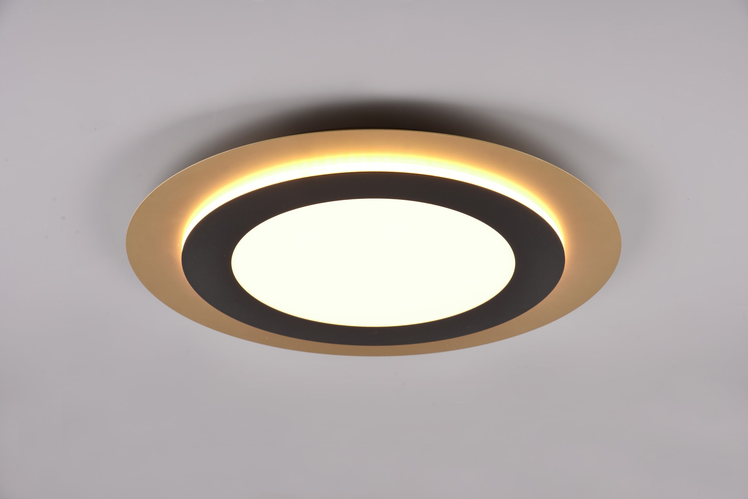 TRIO Leuchten LED Deckenleuchte »MORGAN, runde Deckenlampe Ø 45cm, dimmbar, CCT, Memoryfunktion, Timer«, 1 flammig, Leuchtmittel LED-Board | LED fest integriert, Nachtlicht, 42W 5600 Lumen, 2700-6500 Kelvin, inkl Fernbedienung