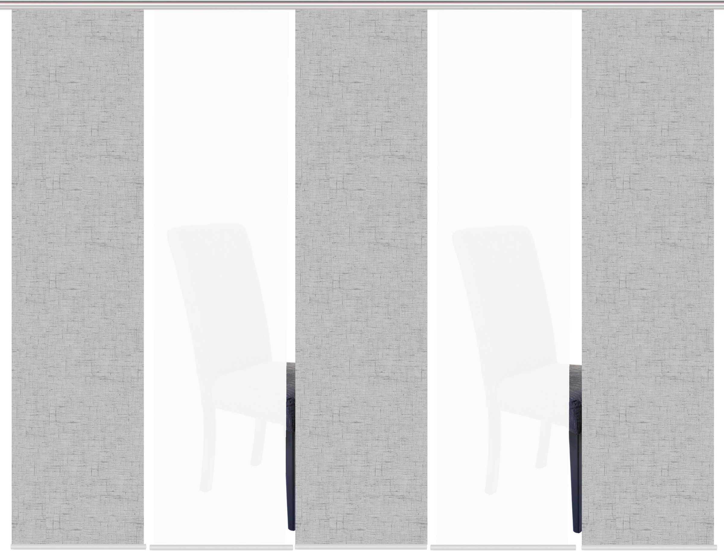 HOME WOHNIDEEN Schiebegardine "PIVE 5er SET" Paneelwagen 5 Stk. tlg. Schieb günstig online kaufen