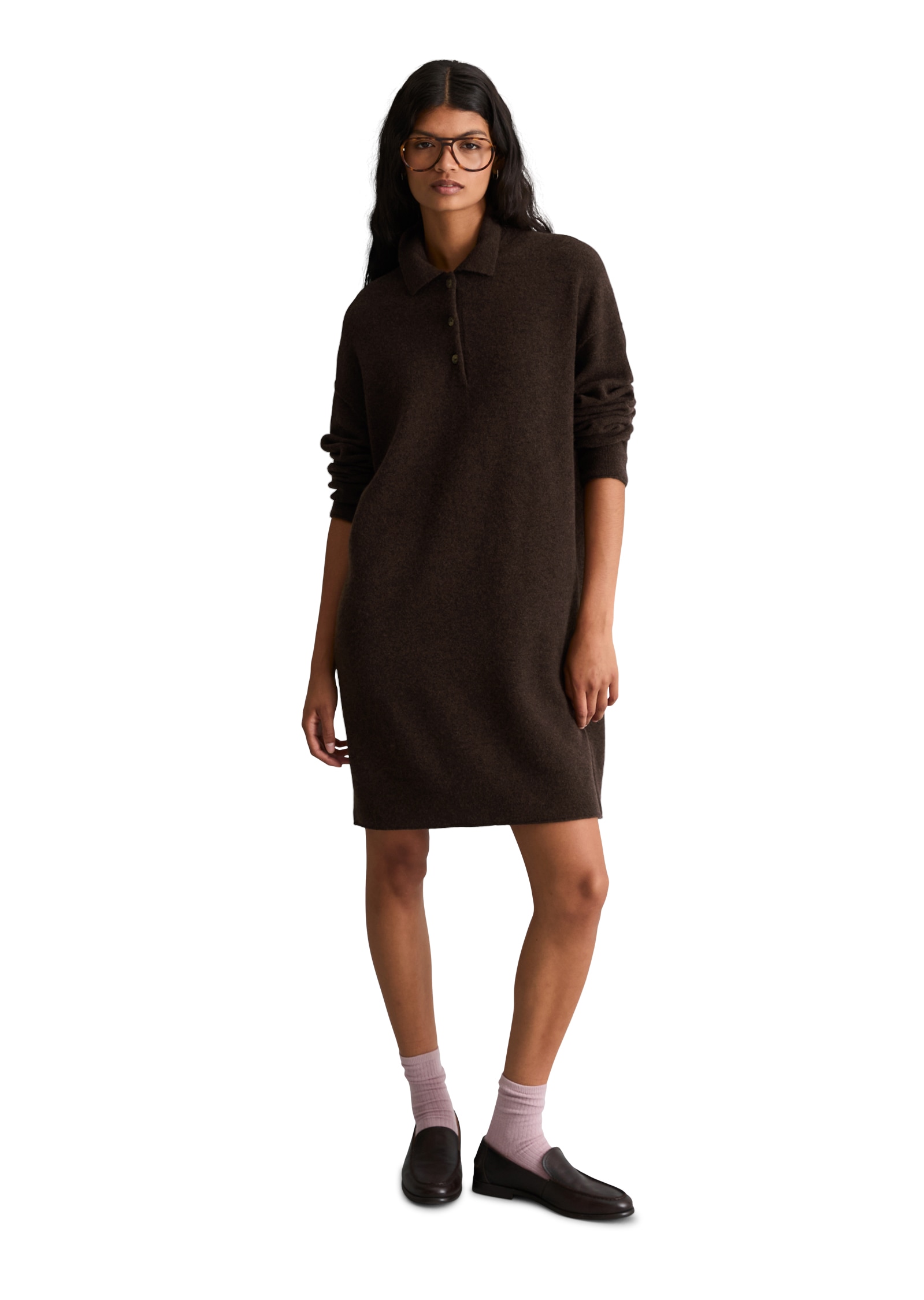 Marc O'Polo DENIM Strickkleid oversize aus weichem Schurwolle-Mix