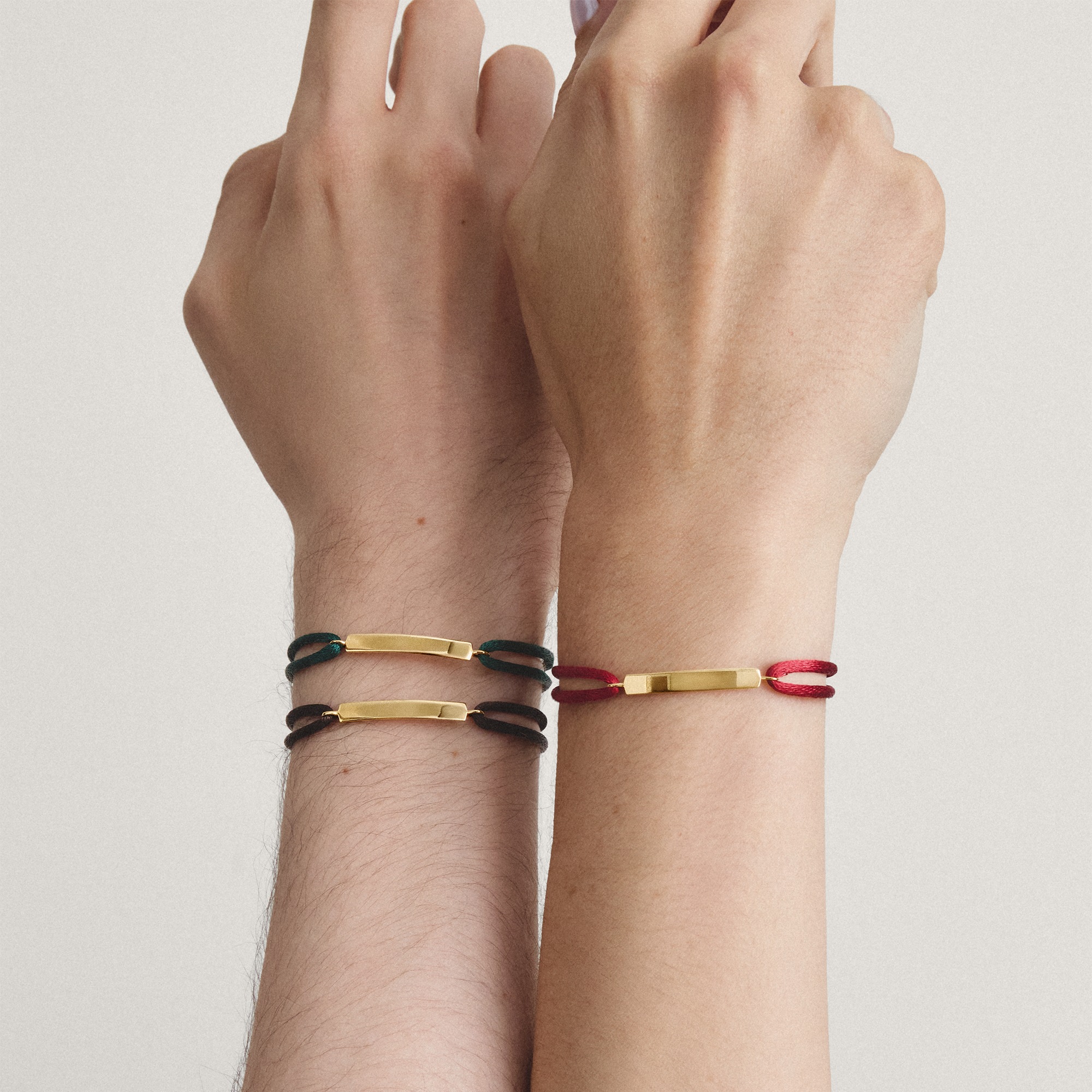THOMAS SABO Armband »Together Textilarmband gelbgoldfarben«