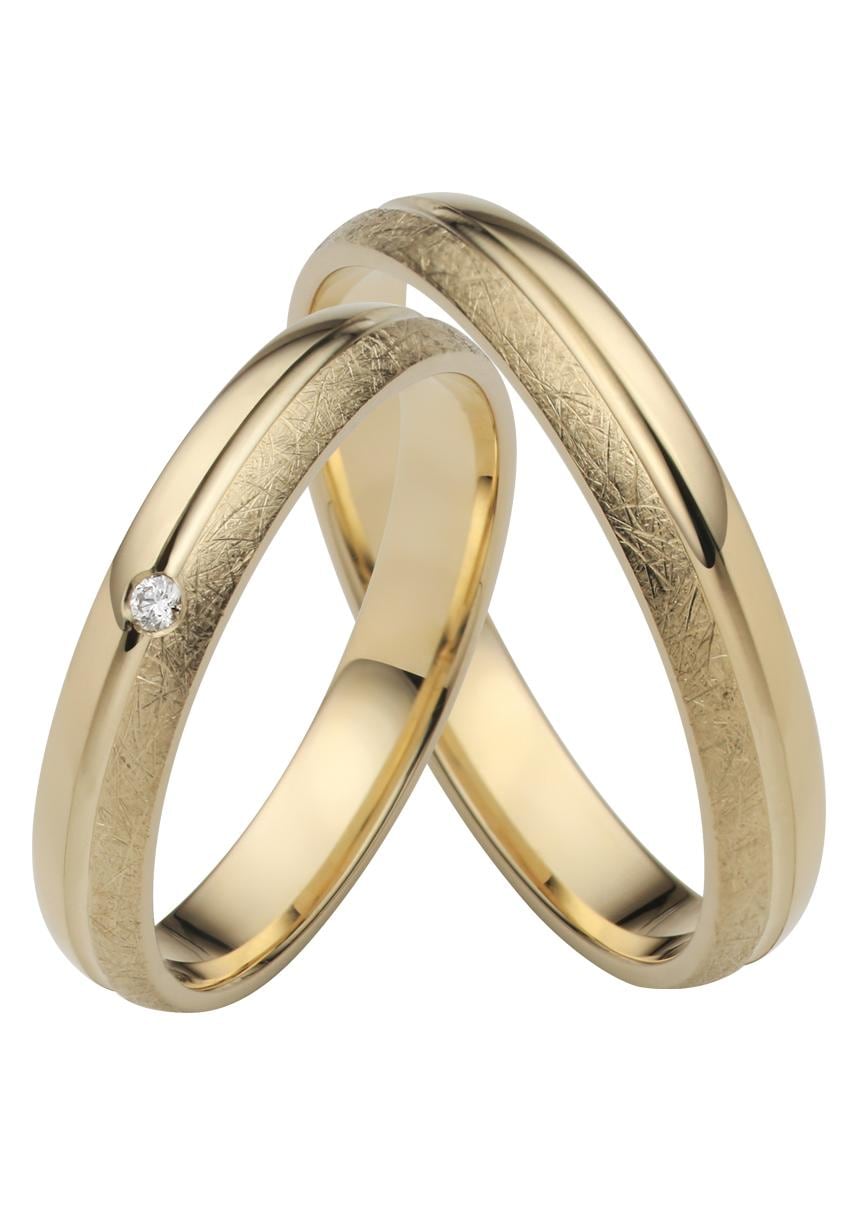 Firetti Trauring »Schmuck Geschenk Gold 750 Hochzeit Ehering "LIEBE"«, Made in Germany, wahlweise mit oder ohne Brillant