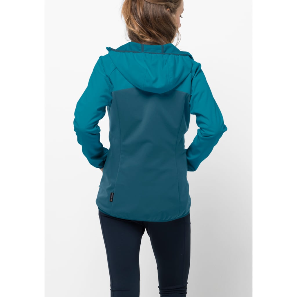 Jack Wolfskin Softshelljacke »GO HIKE SOFTSHELL W«, mit Kapuze