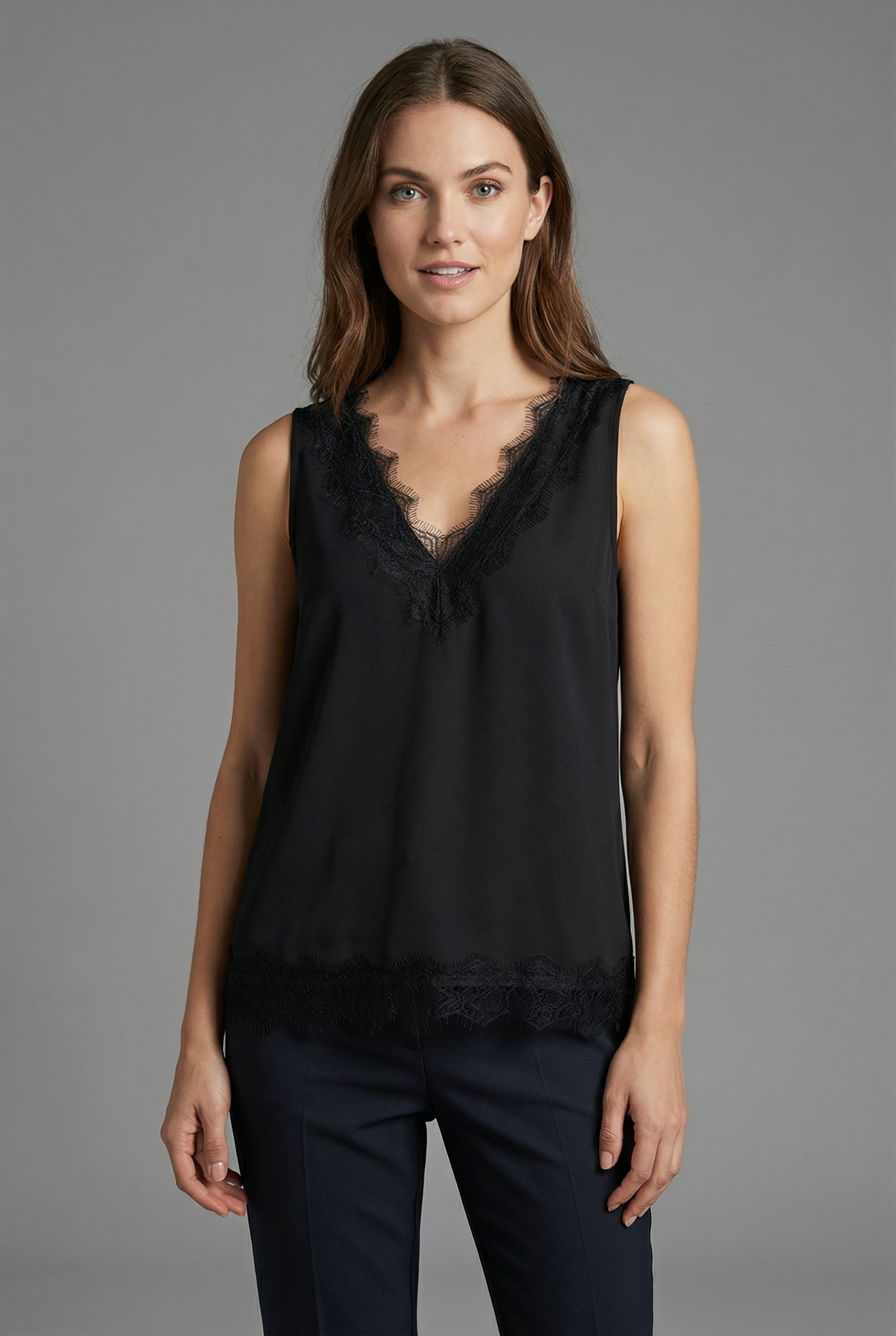 FREEQUENT Spitzentop "FQBICCO-TOP" mit Spitzen-Häkel--Details günstig online kaufen