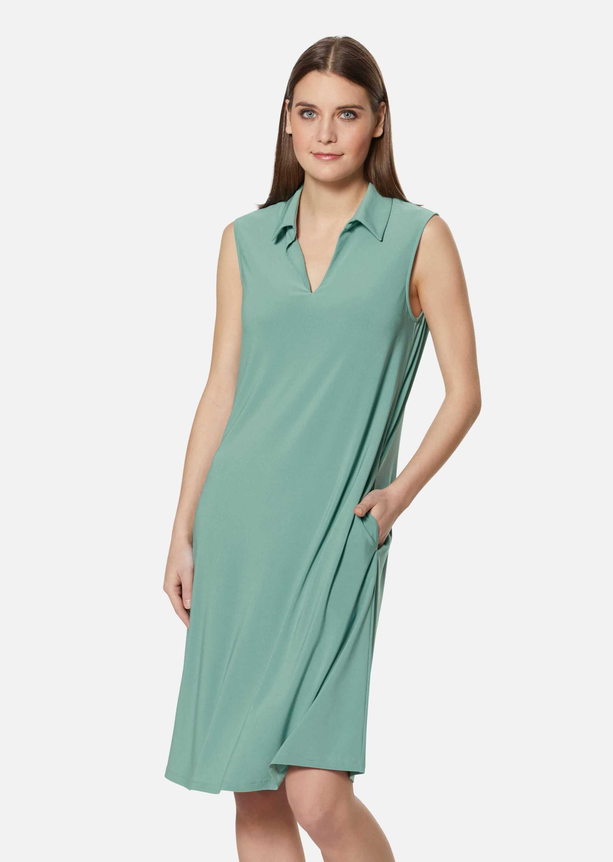 MADELEINE Sommerkleid »Kleid Ärmelloses Kleid mit Hemdkragen«