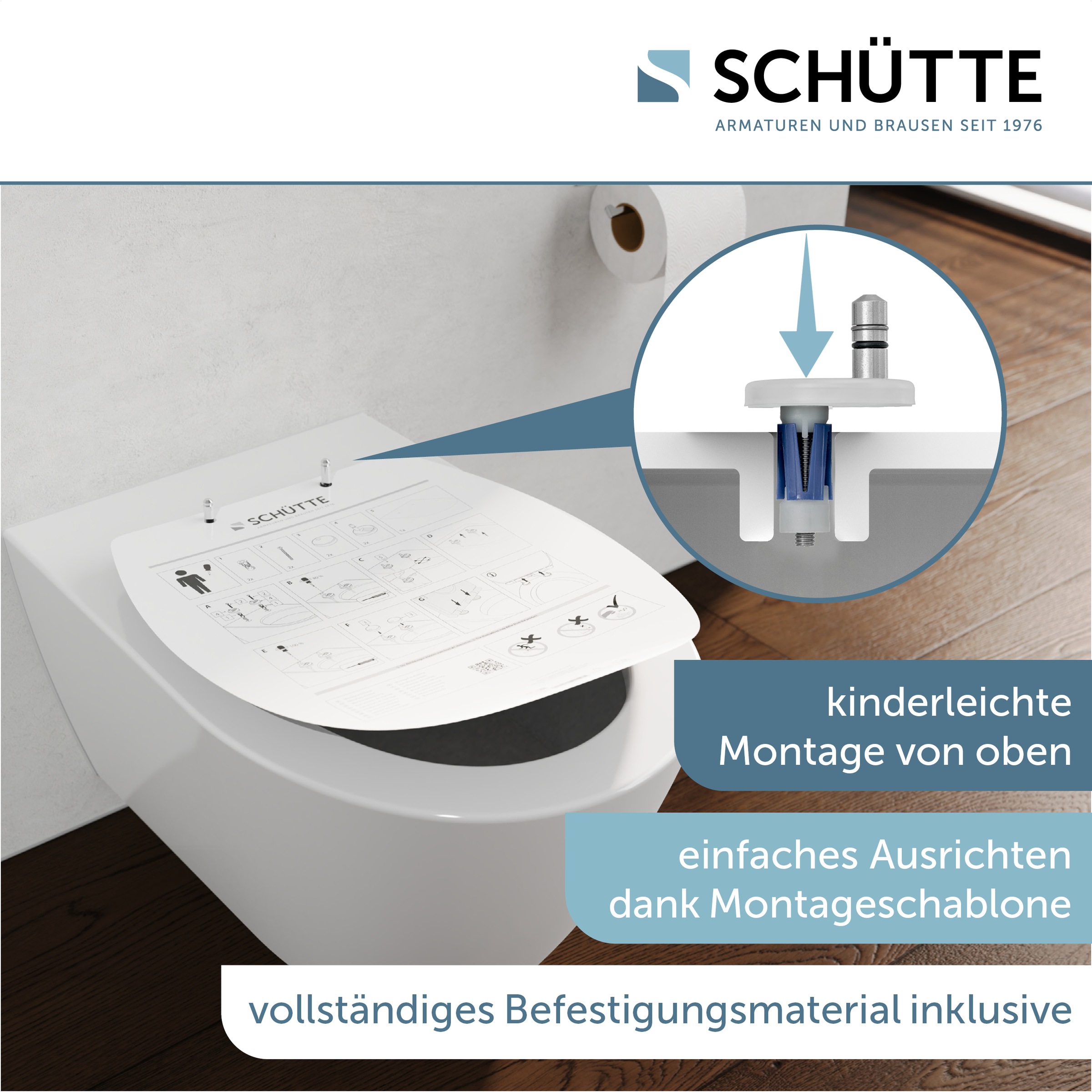 Schütte WC-Sitz "WHITE PREMIUM" Thermoplast, Absenkautomatik, Schnellversch günstig online kaufen