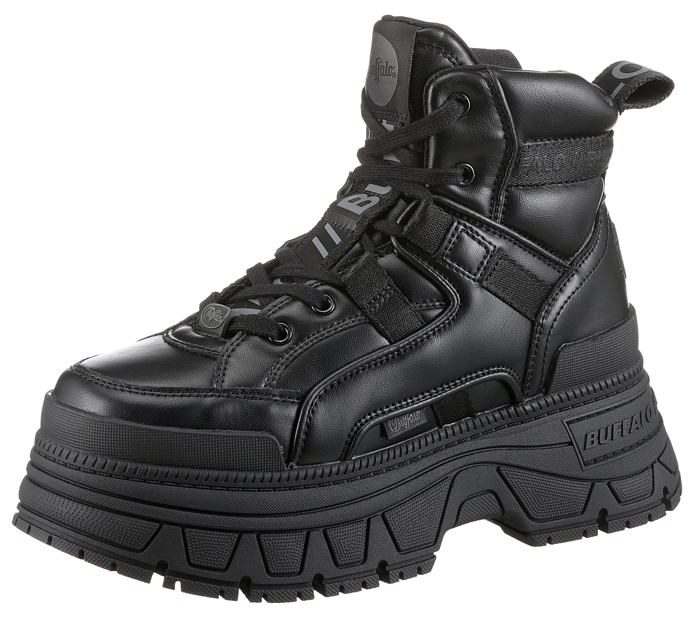 Schnürboots »FUSION HYB MID VEGAN«, Stiefelette, High Top Sneaker, Plateauabsatz, mit...