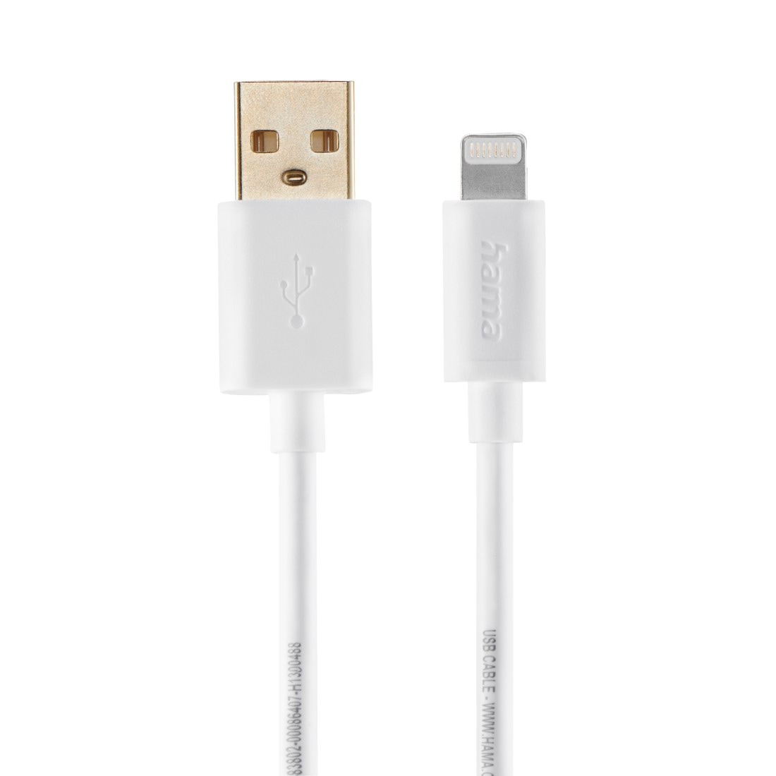 USB-Kabel »Ladekabel für Smartphones und Tablets 1,5 m, USB-A auf Lightning, Weiß«,...
