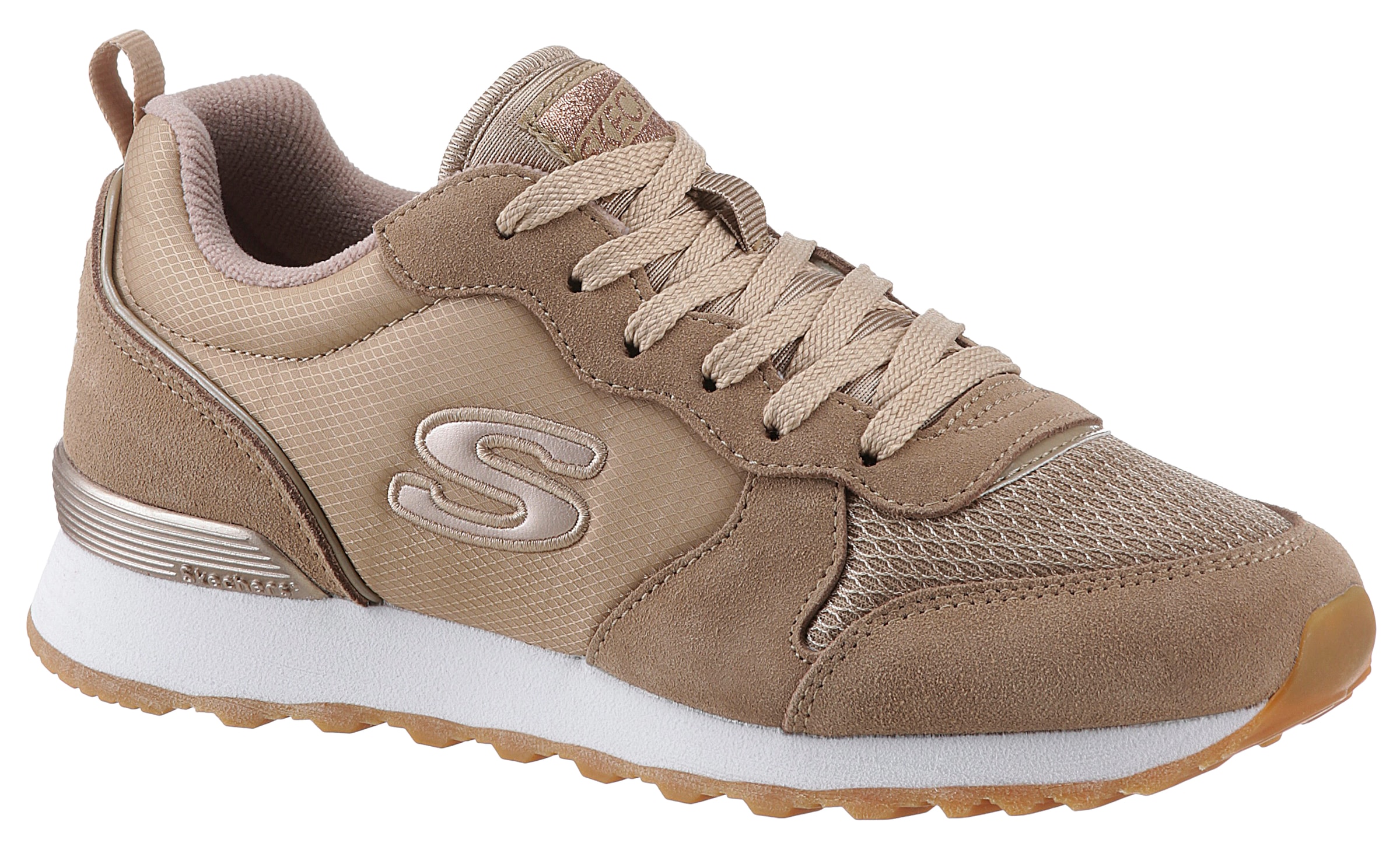 Skechers Sneaker »OG 85 - GOLDN GURL«, Freizeitschuh, Halbschuh, Schnürschuh mit Air-Cooled Memory Foam