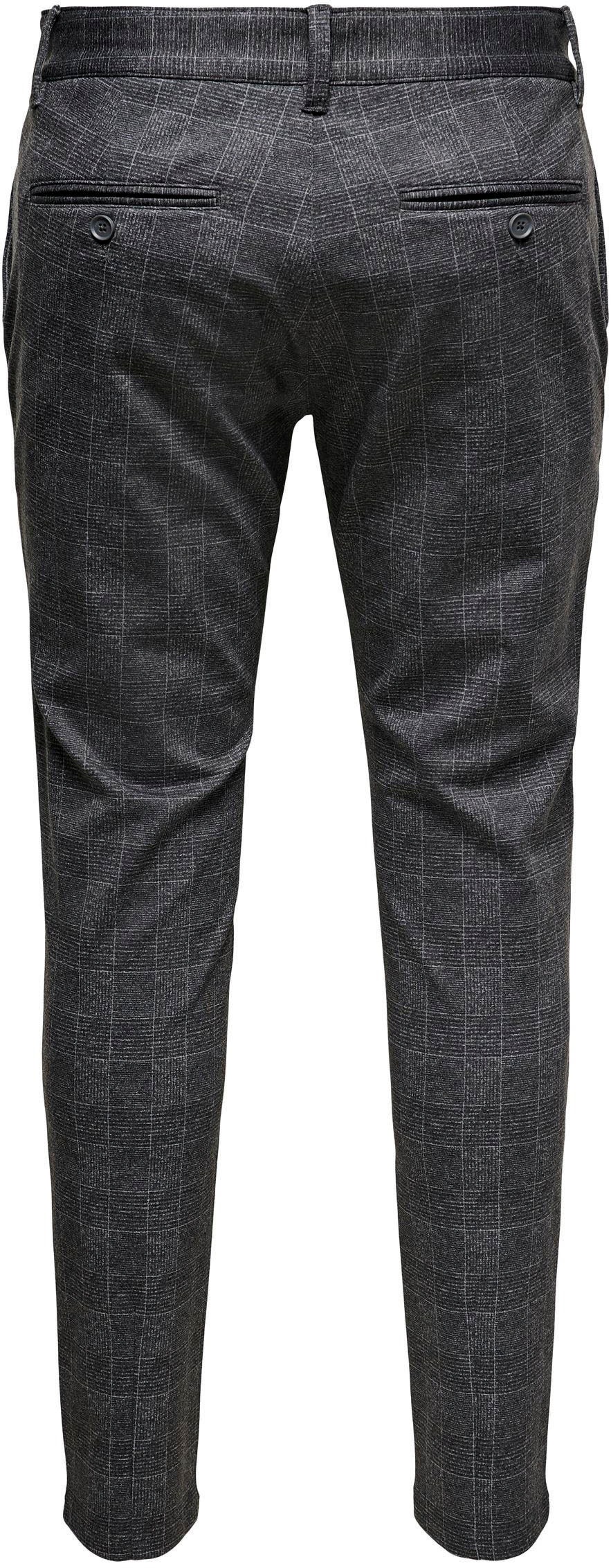 Only & Sons Herren Chino Hose ONSMARK SLIM CHECK 9887 - Slim Fit günstig online kaufen