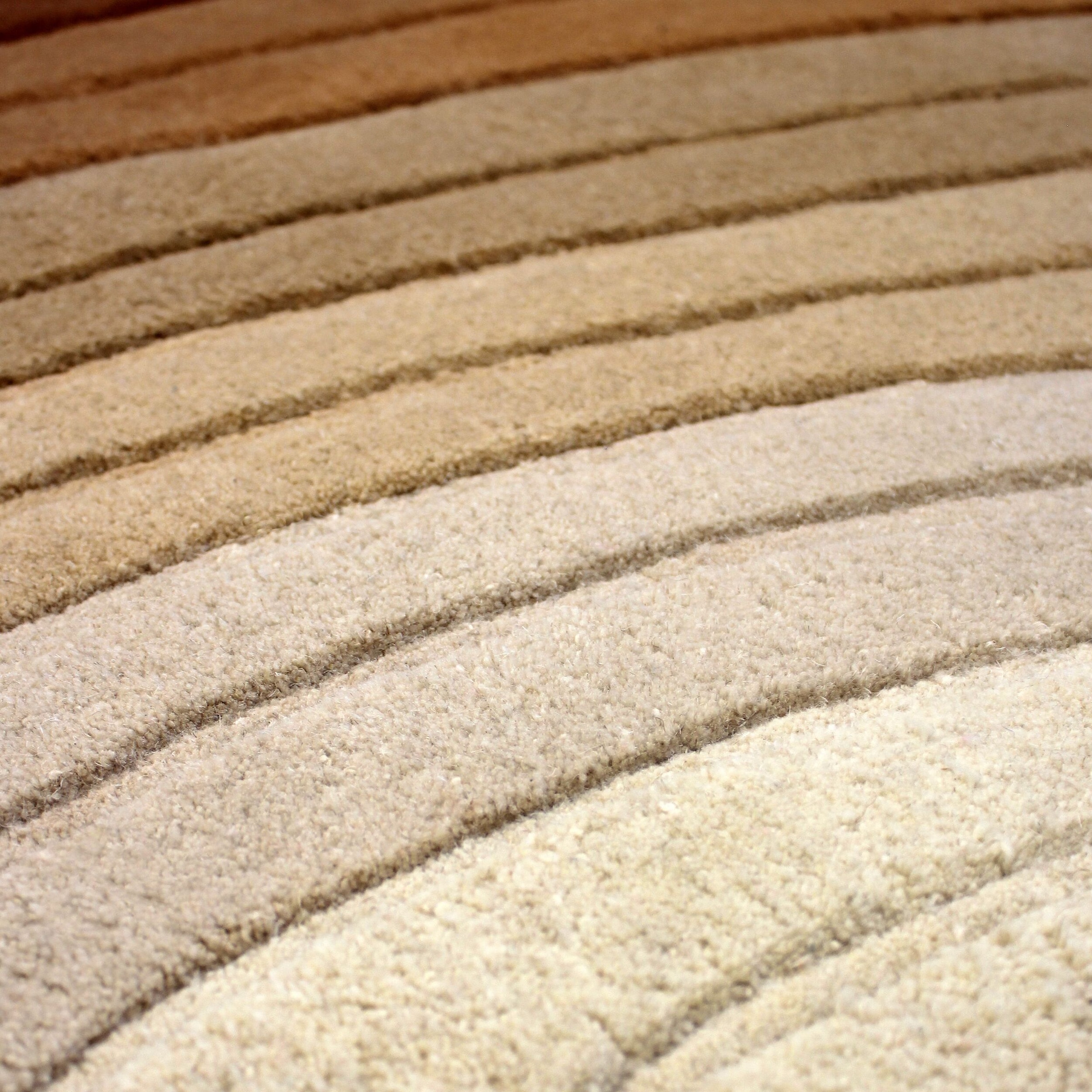 FLAIR RUGS Teppich »PUDDLE OMBRE WOOL« rechteckig 11 mm Höhe Wollteppich in Pfützenform