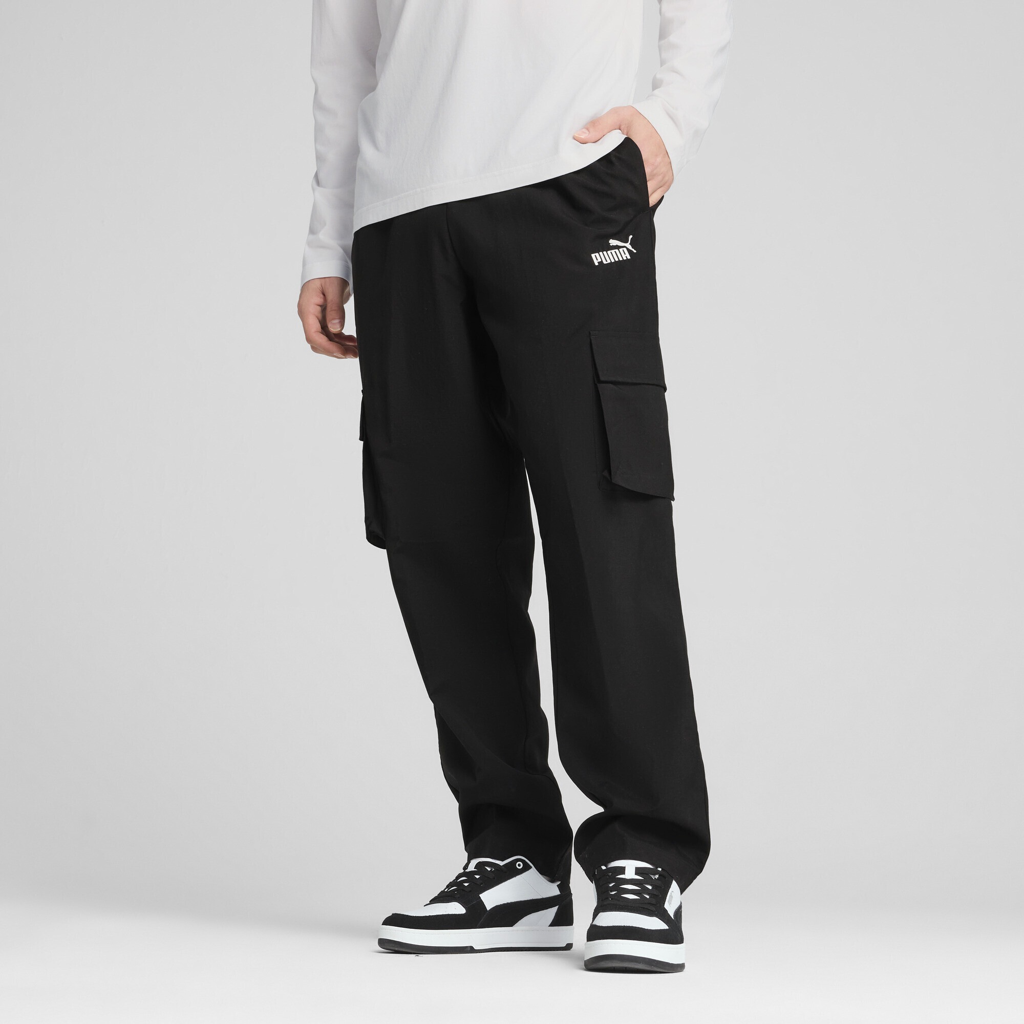 PUMA Sporthose »Essentials No. 1 Logo Gewebte Cargohose Herren«
