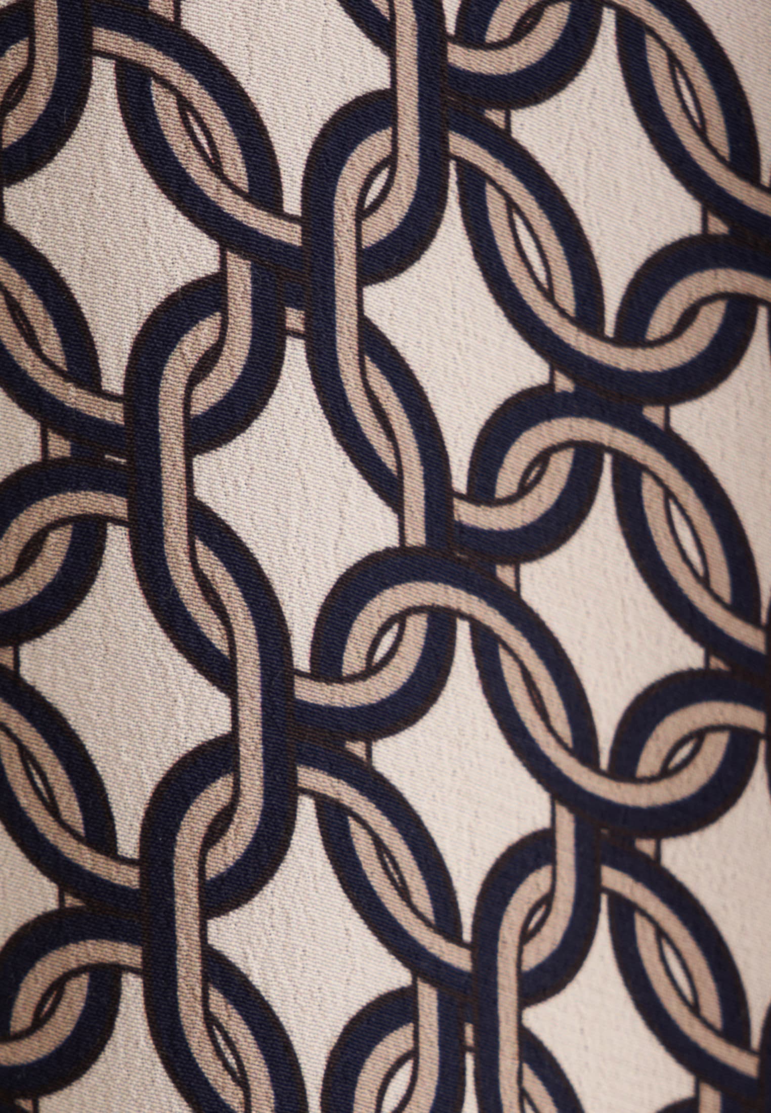 seidensticker Sommerkleid »Schwarze Rose«, Langarm Kragen Druck