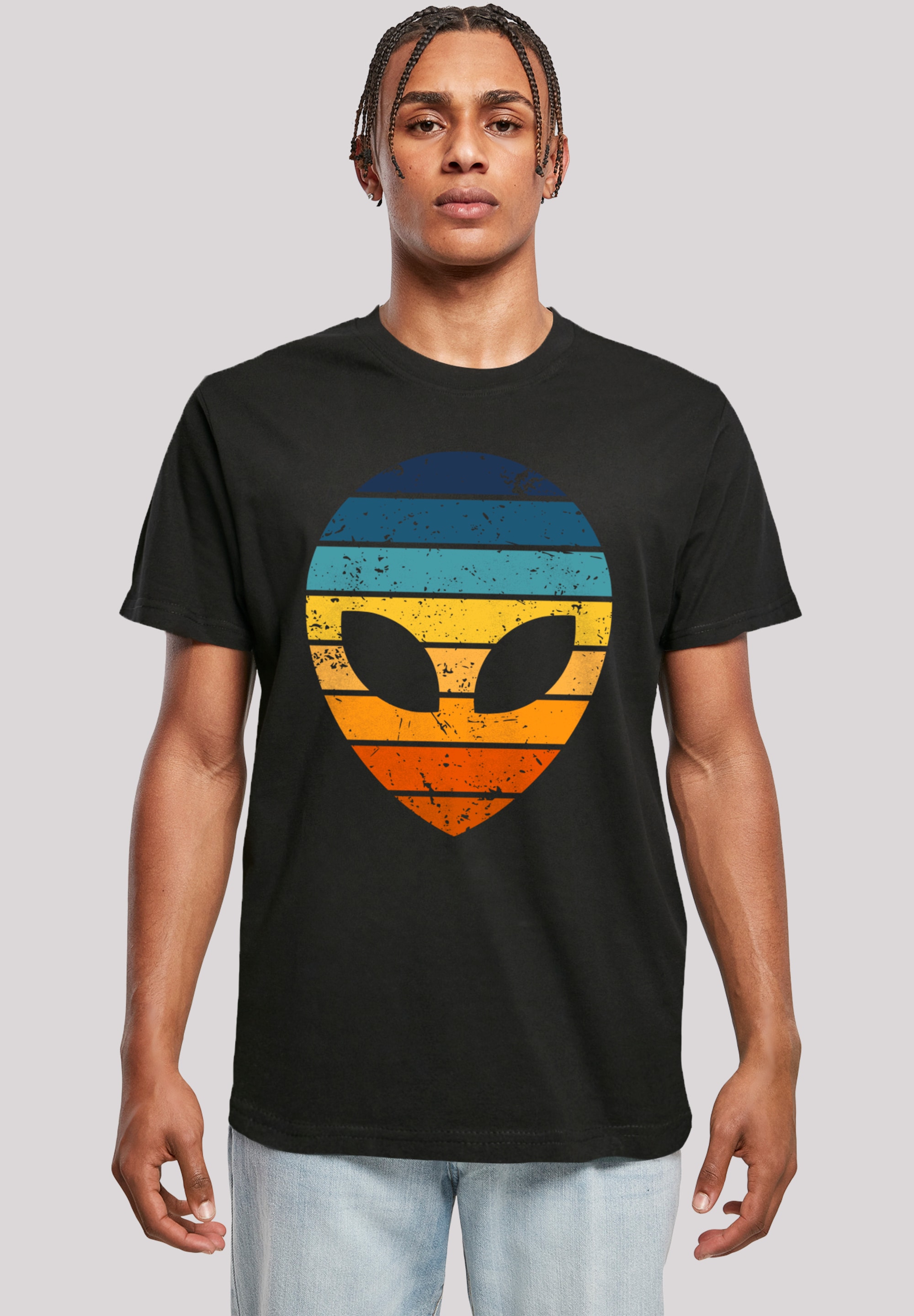 F4NT4STIC T-Shirt "Alien Sonnenuntergang Retro", Premium Qualität günstig online kaufen