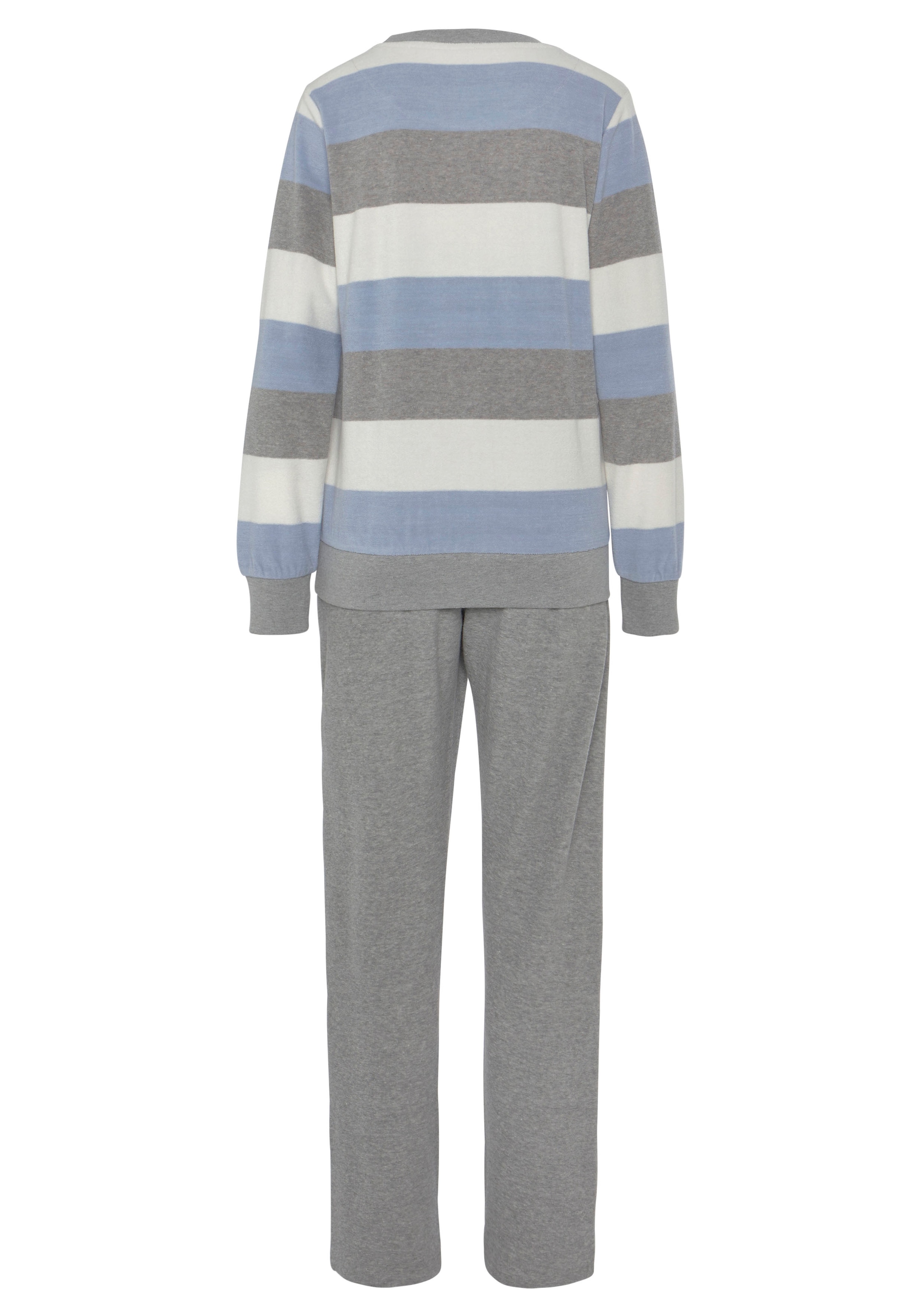 Thumbnail - Vivance Dreams Pyjama 2 Stk. tlg., aus weichem Frottée und mit Colorblock Streifen