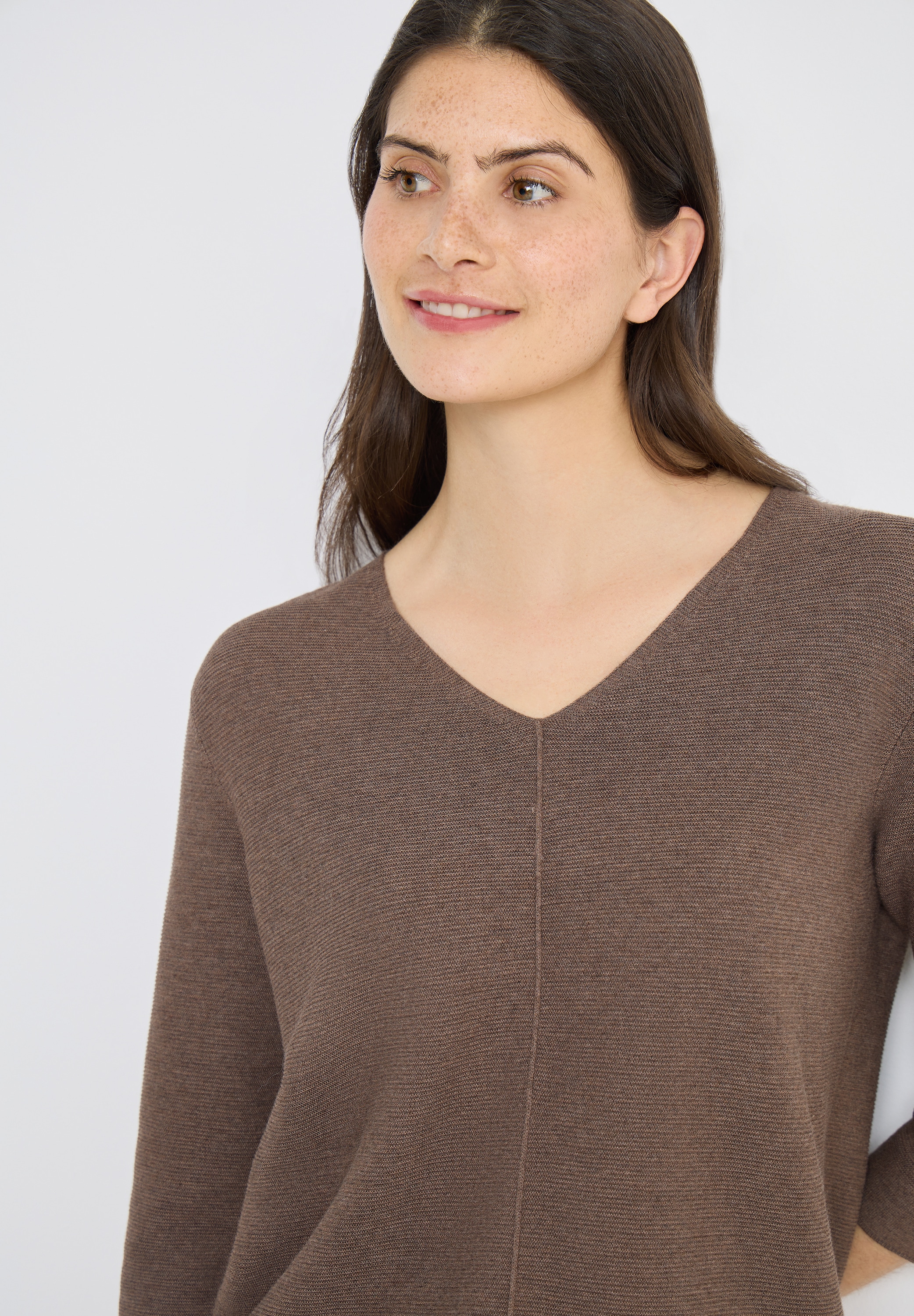 Cecil Strickpullover 3/4-Arm mit Viskose