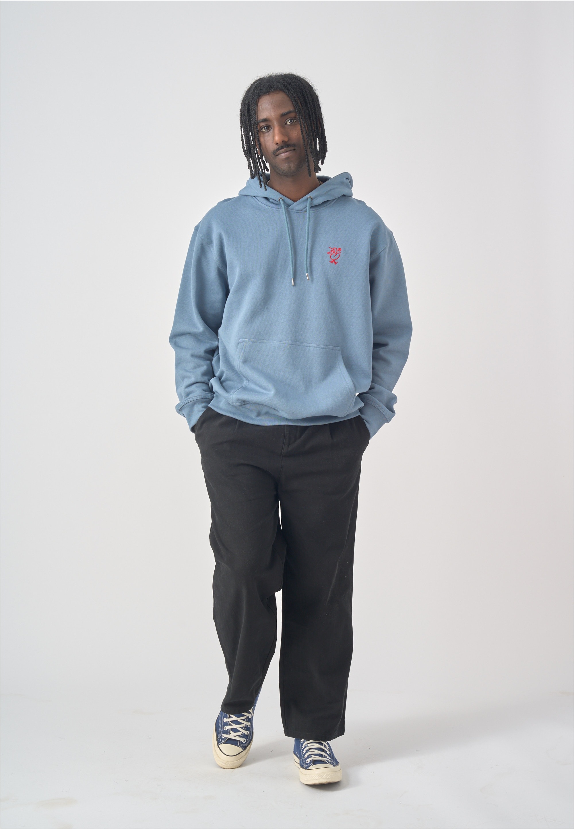 Cleptomanicx Kapuzensweatshirt »Sketch Gull«, mit toller Stickerei auf der Brust
