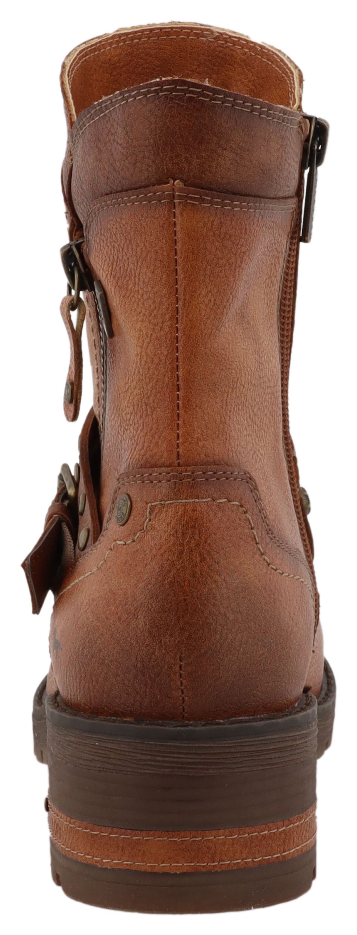 Mustang Shoes Winterboots »Haukea«  Biker Boots mit Blockabsatz und TEX-Membrane