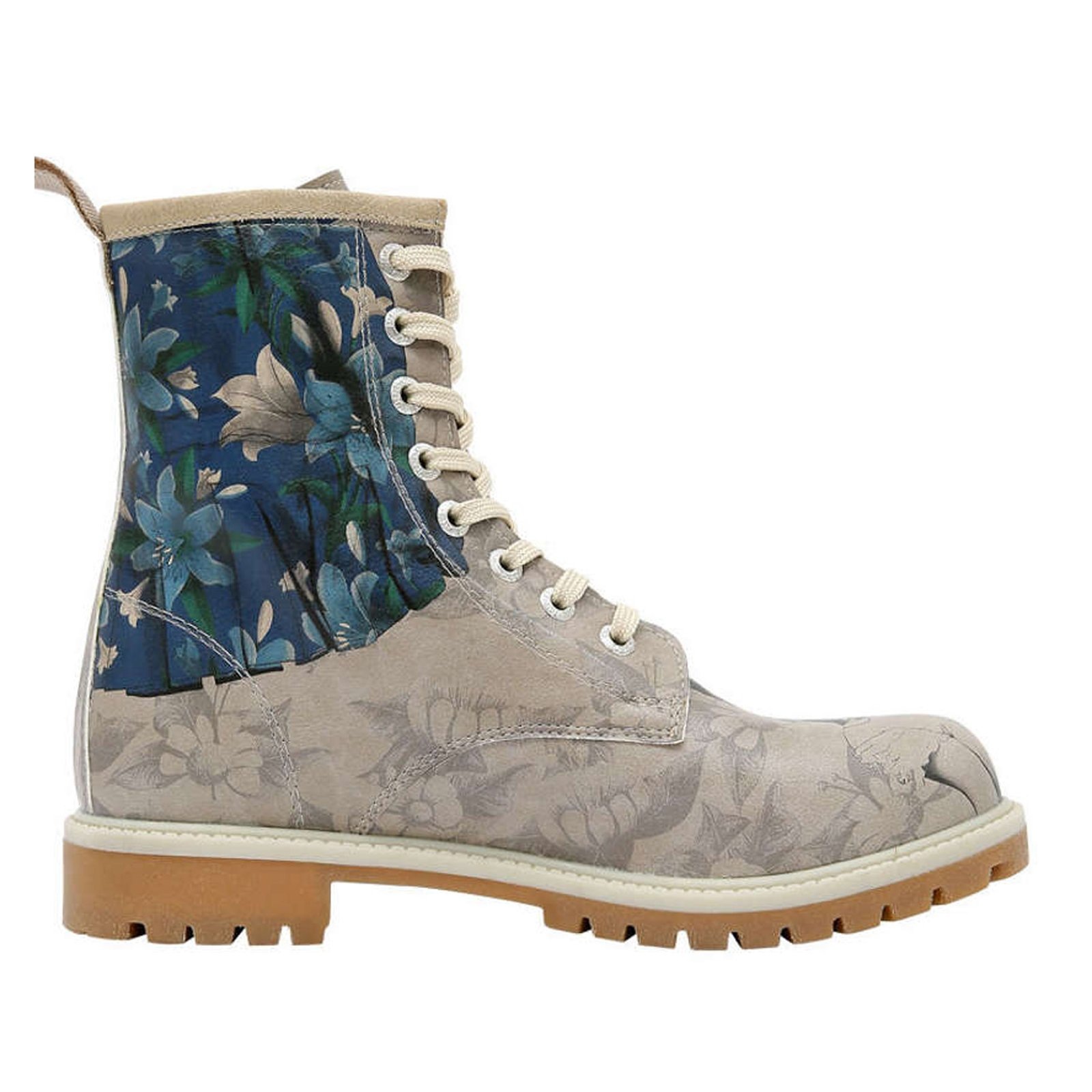 DOGO Schnürboots »Longe Boots Schnürstiefel A Flower From The Past Damen«, Handgefertigt