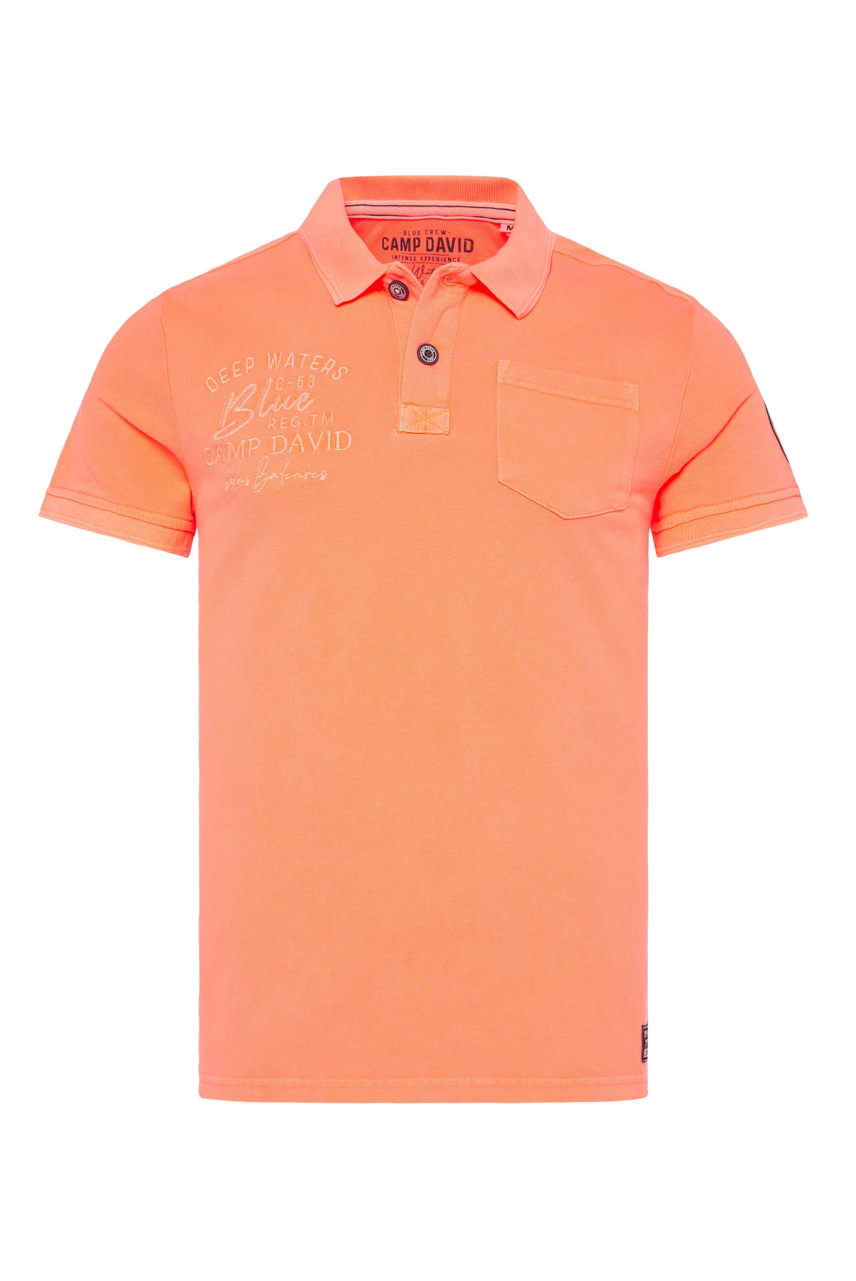 CAMP DAVID Poloshirt, mit Brusttasche