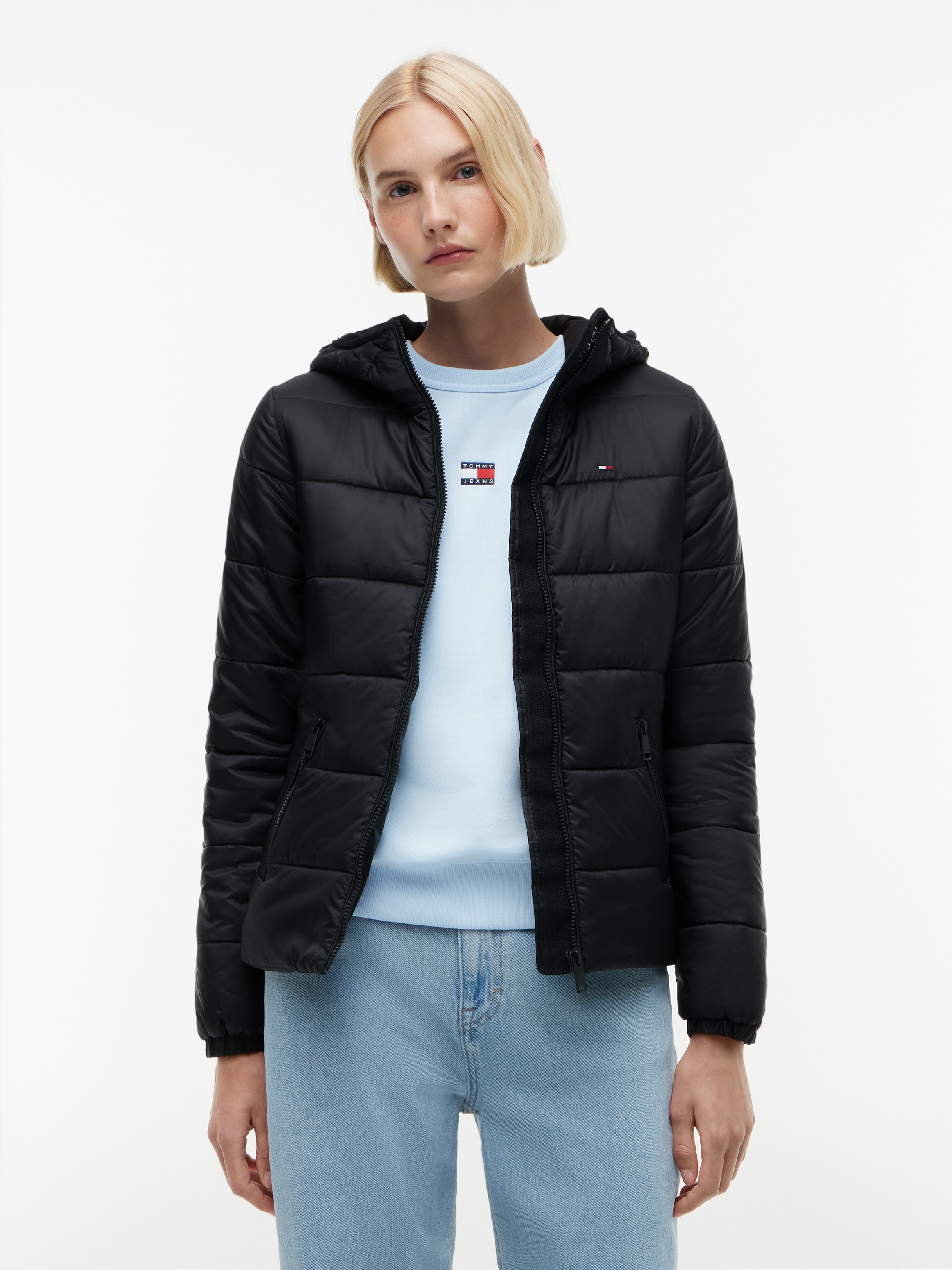 Tommy Jeans "TJW SLIM LW HOODED PADDED JACKET" mit Kapuze Steppware, slim fit, mit Kapuze