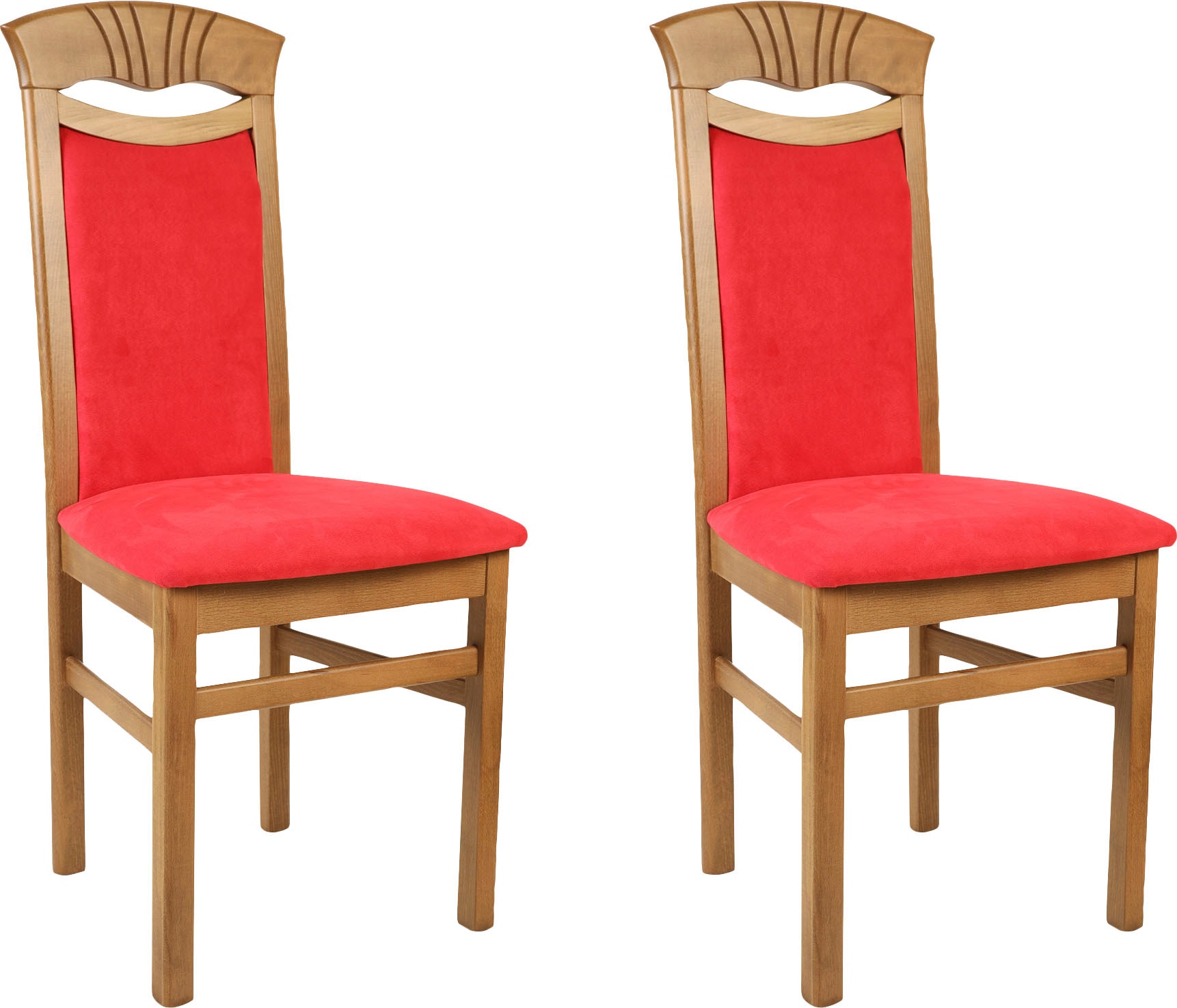 Home affaire Esszimmerstuhl "Franz" (Set) 2 Stk. Microfaser strapazierfähig günstig online kaufen