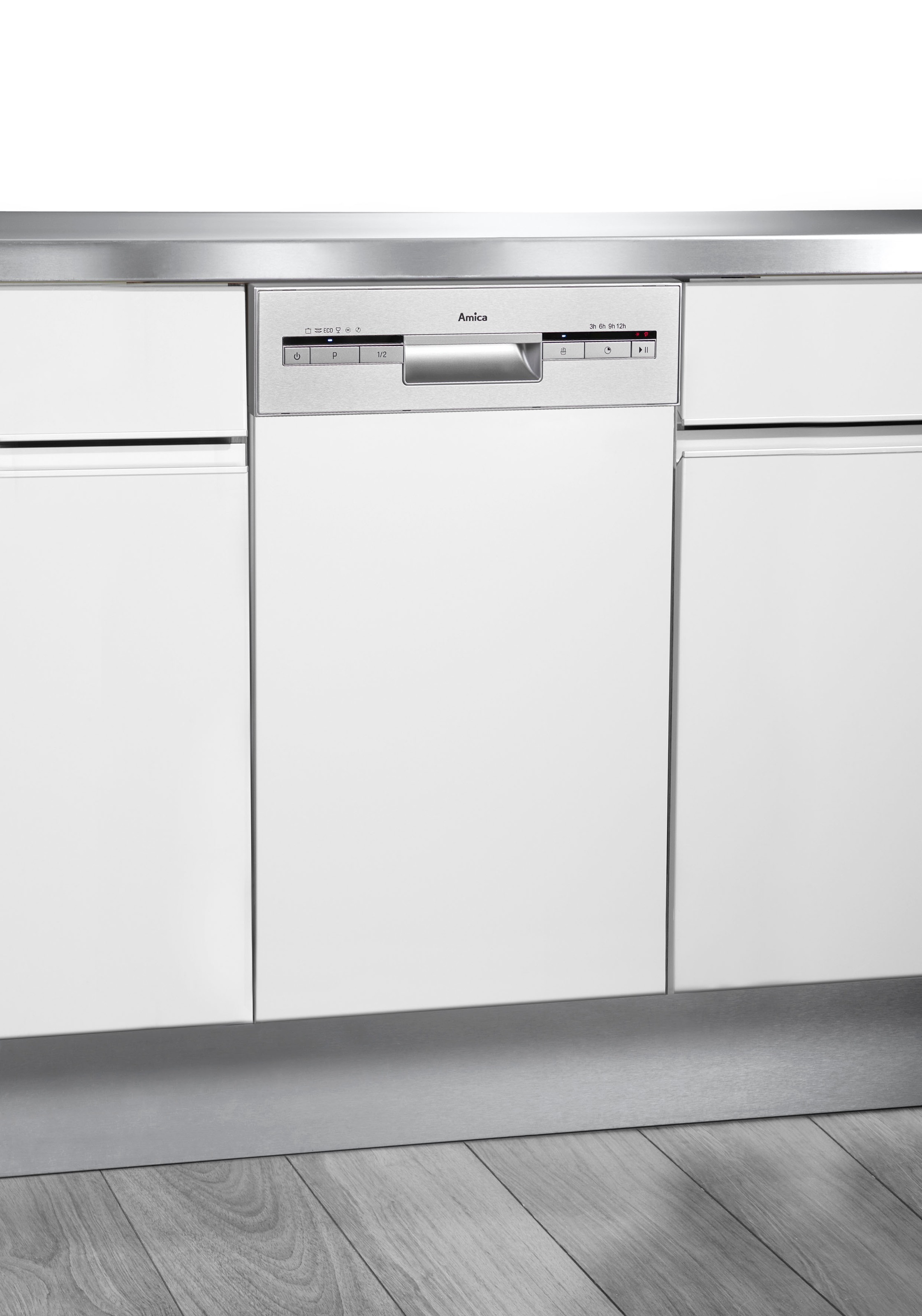 Amica teilintegrierbarer Geschirrspüler "EGSP 560 911 E" 10 Maßgedecke Flexibel spülen, sauber trocknen – dein Geschirrspüler für jeden Tag