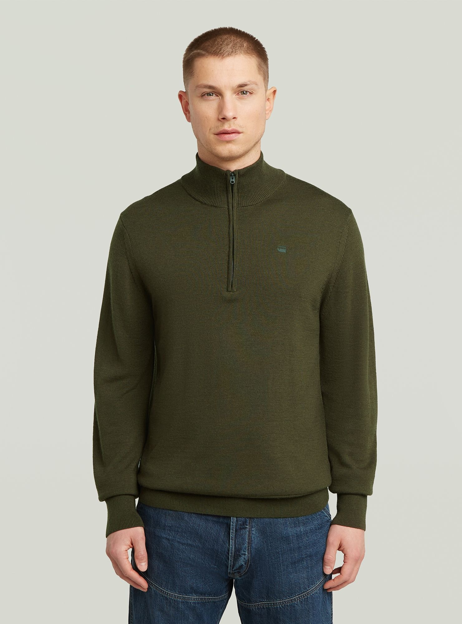 G-STAR "Premium Core Half Zip Knit"