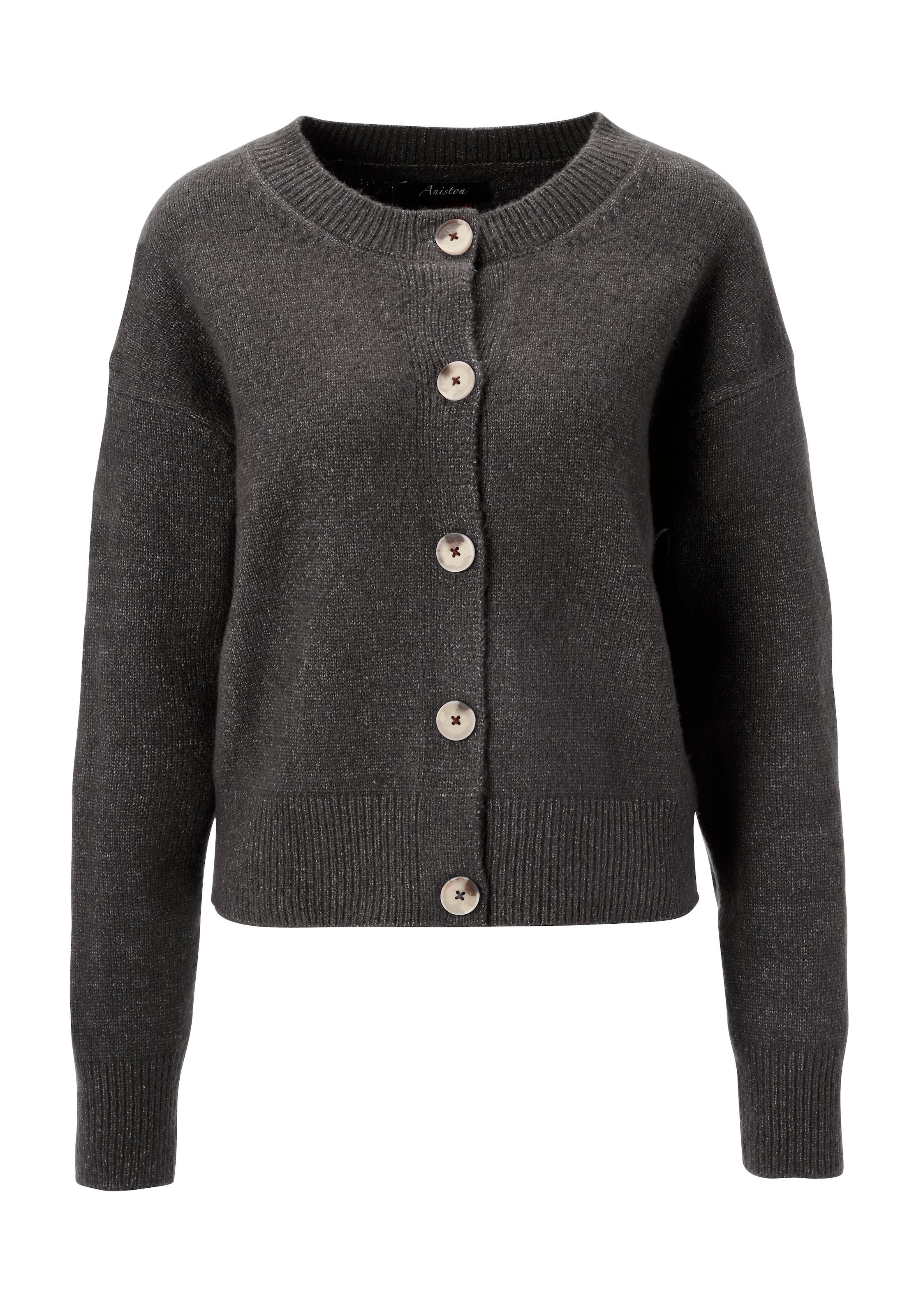 Aniston CASUAL Strickjacke, aus effektvollem Melange-Garn - NEUE KOLLEKTION