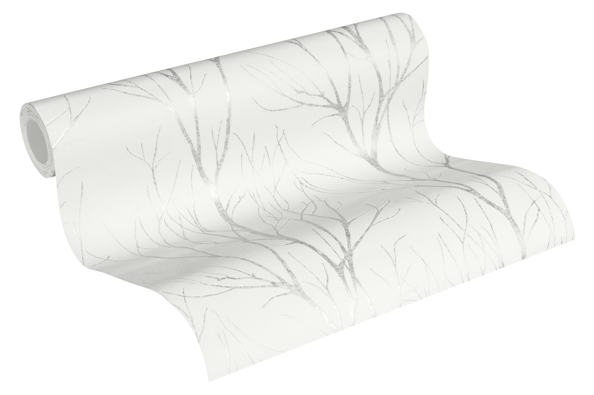 A.S. Création Vliestapete »Attractive 2 Tapete Äste«, matt-gemustert-neutral, Waldtapete Äste Baumtapete strukturiert Tapeten Flur Design Wandtapete